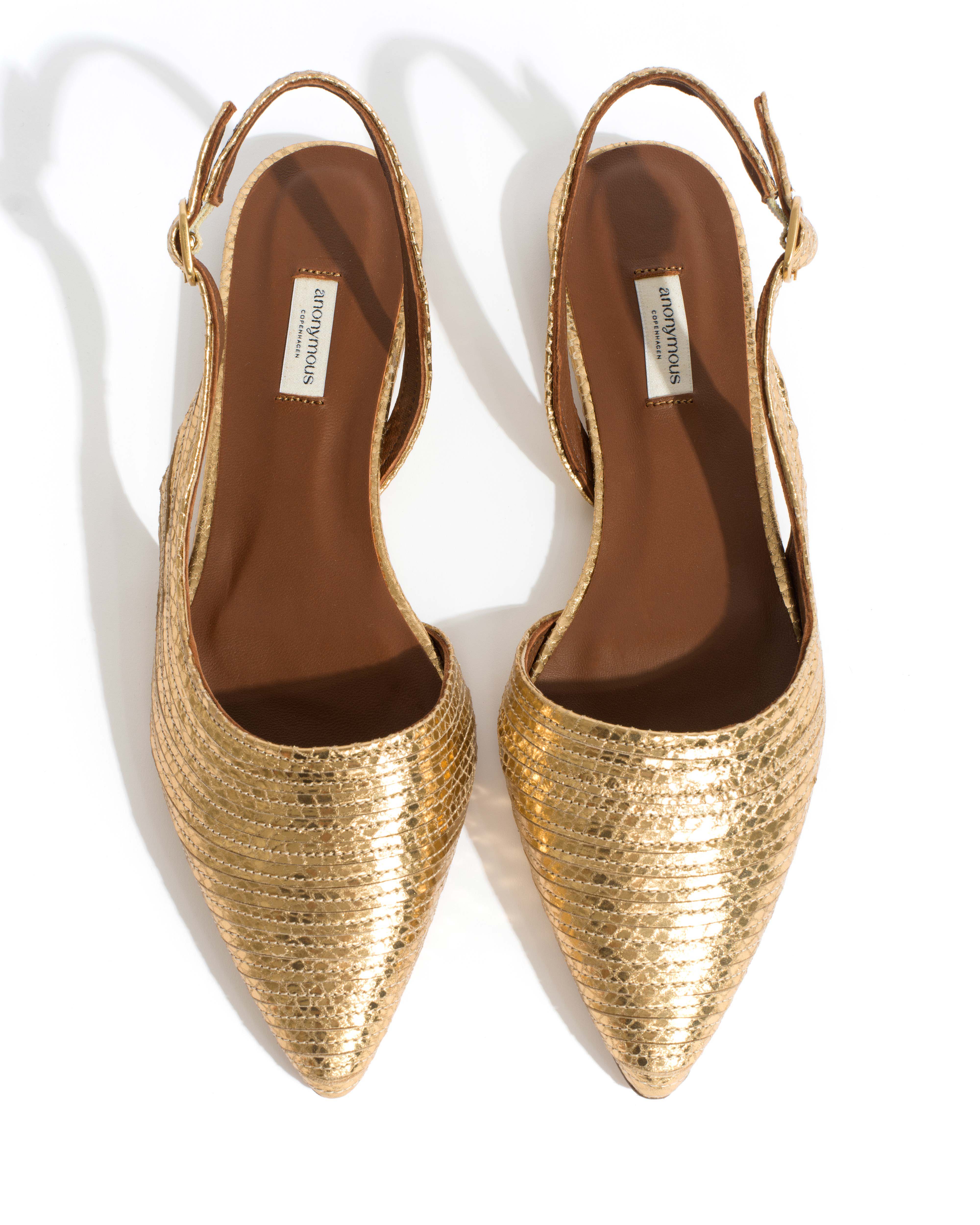 Carla 10 Snake metallic calf Gold - Image 5