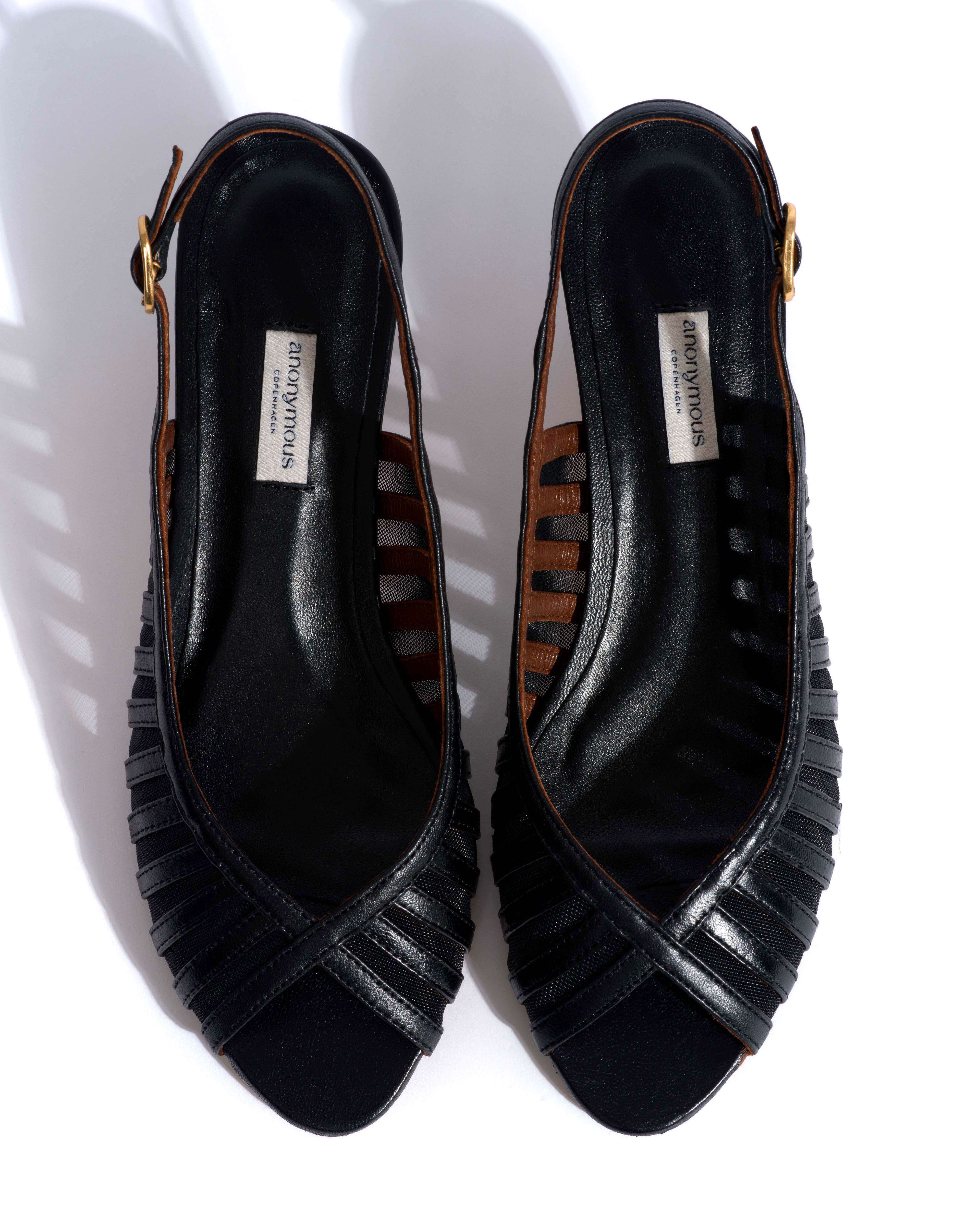Carminho 40 mesh Shiny lamb & mesh Black - Image 5