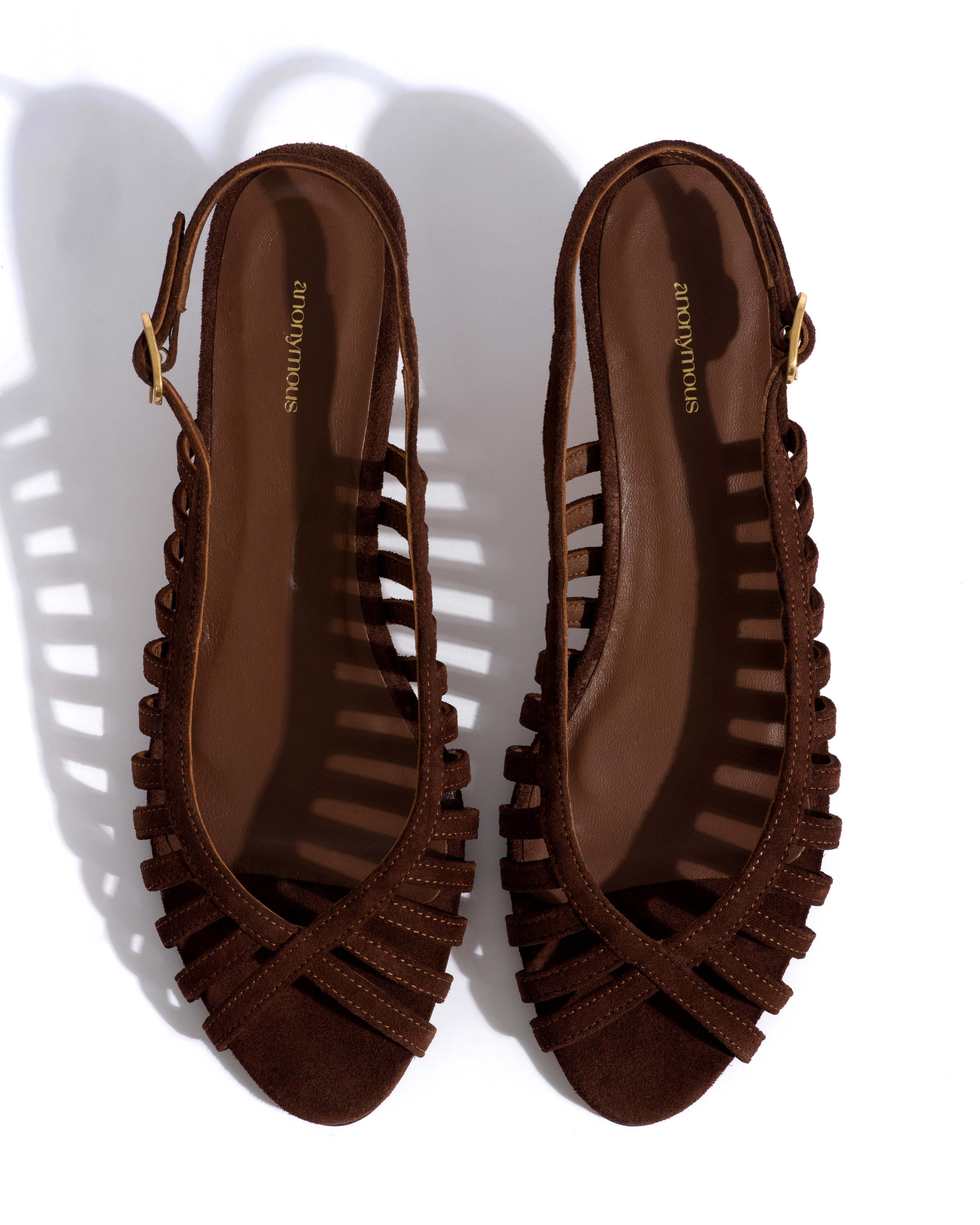 Carminho 40 stiletto Calf suede Chocolate - Image 4