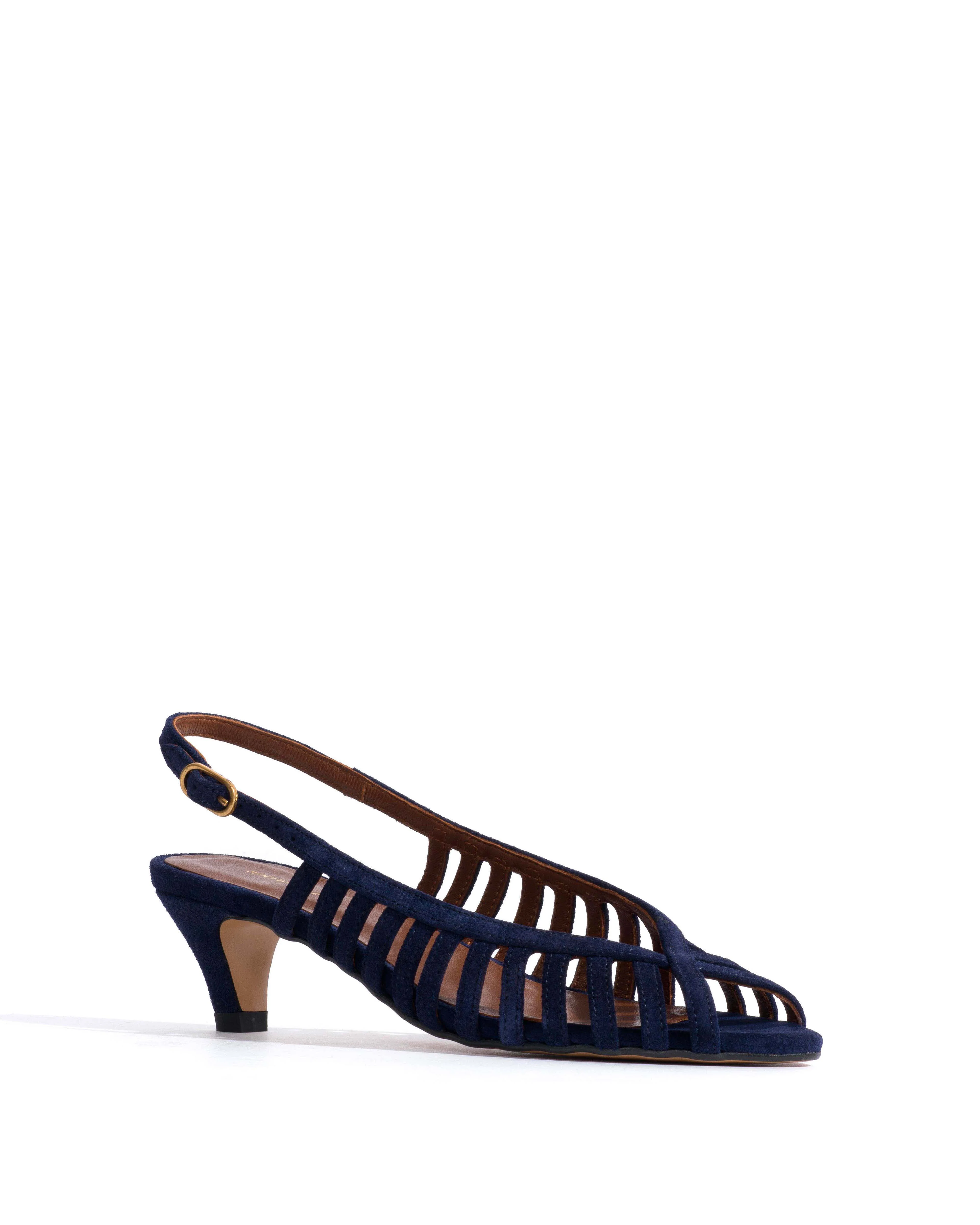 Carminho 40 stiletto Calf suede Ink blue - Image 2
