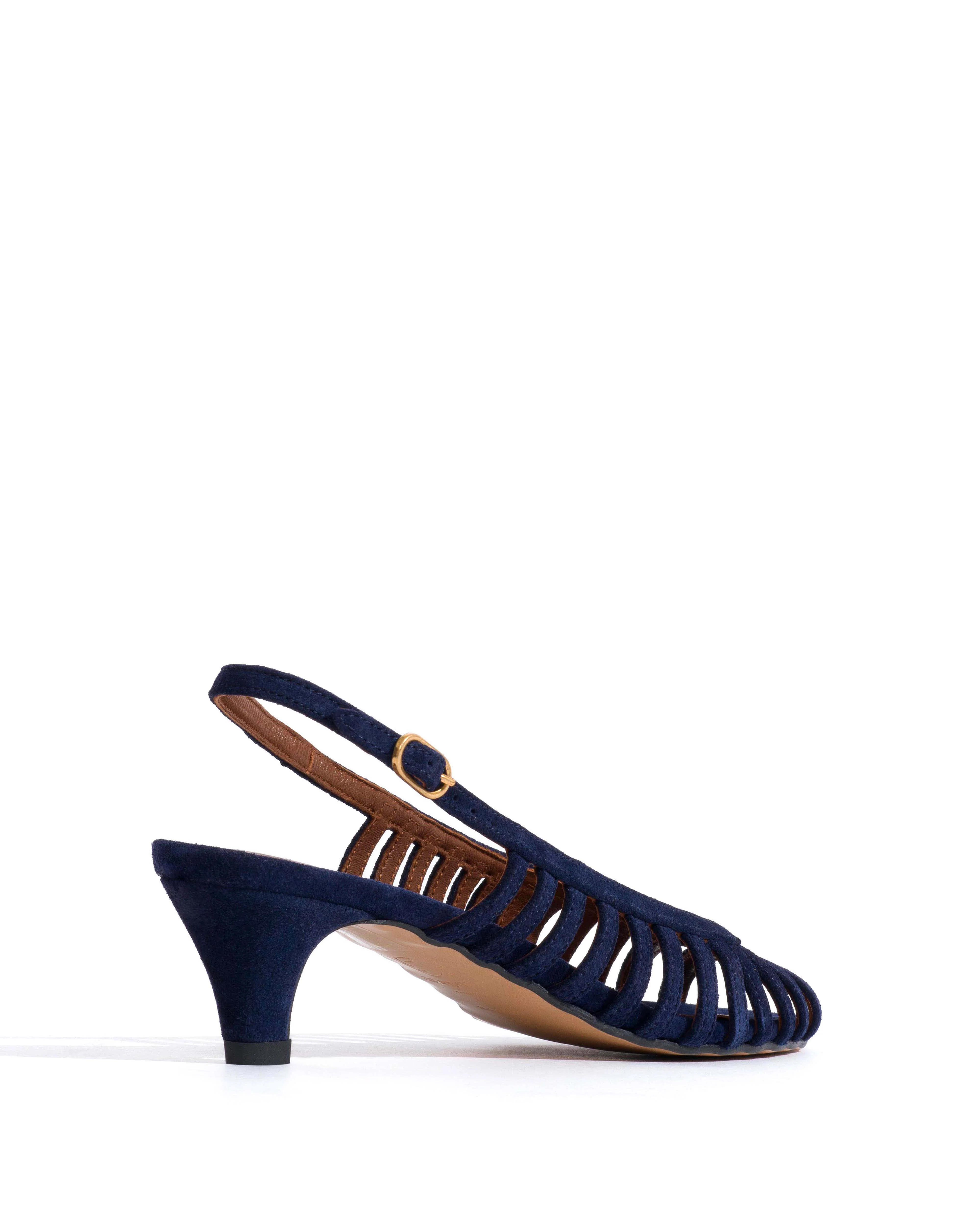 Carminho 40 stiletto Calf suede Ink blue - Image 3