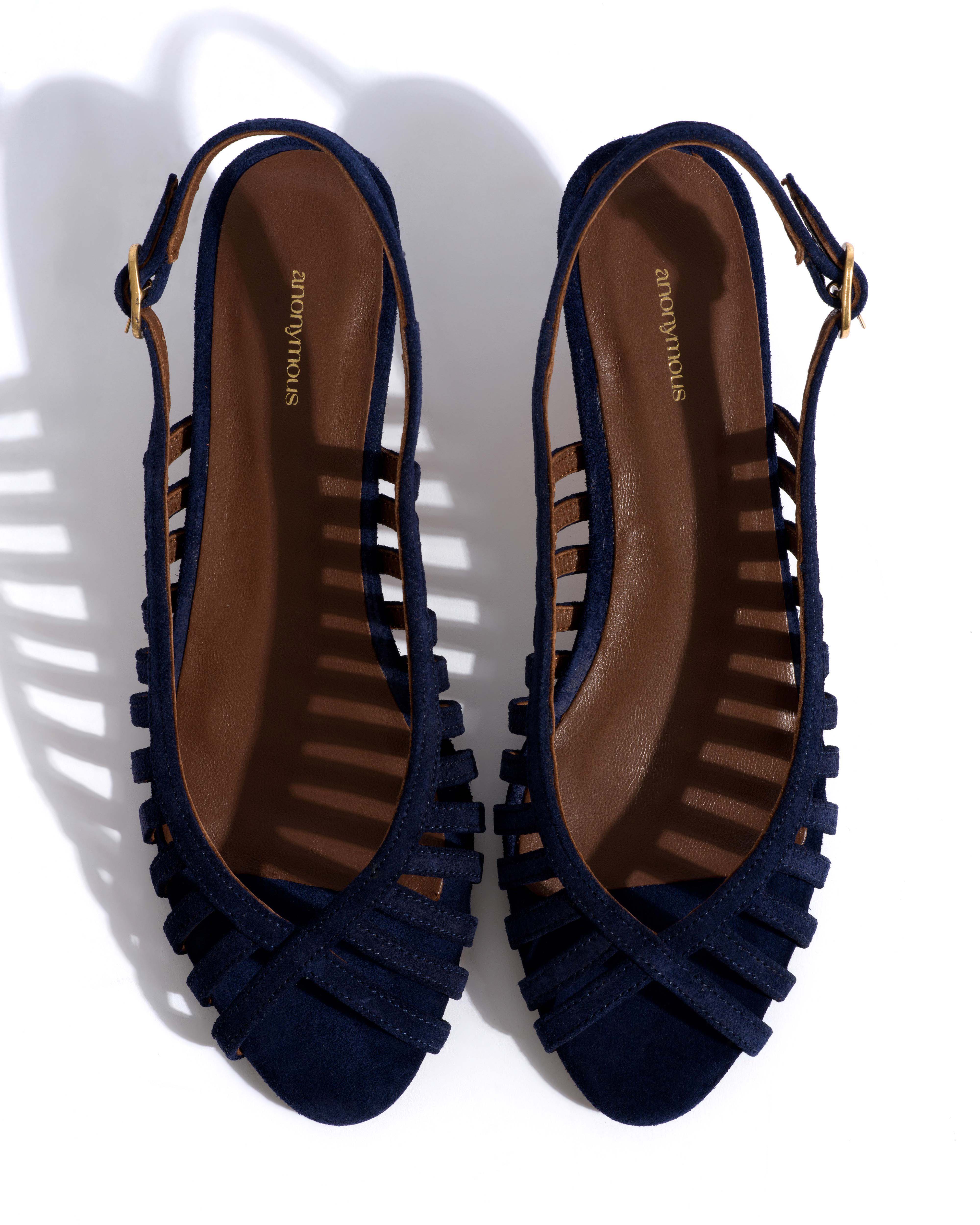 Carminho 40 stiletto Calf suede Ink blue - Image 4