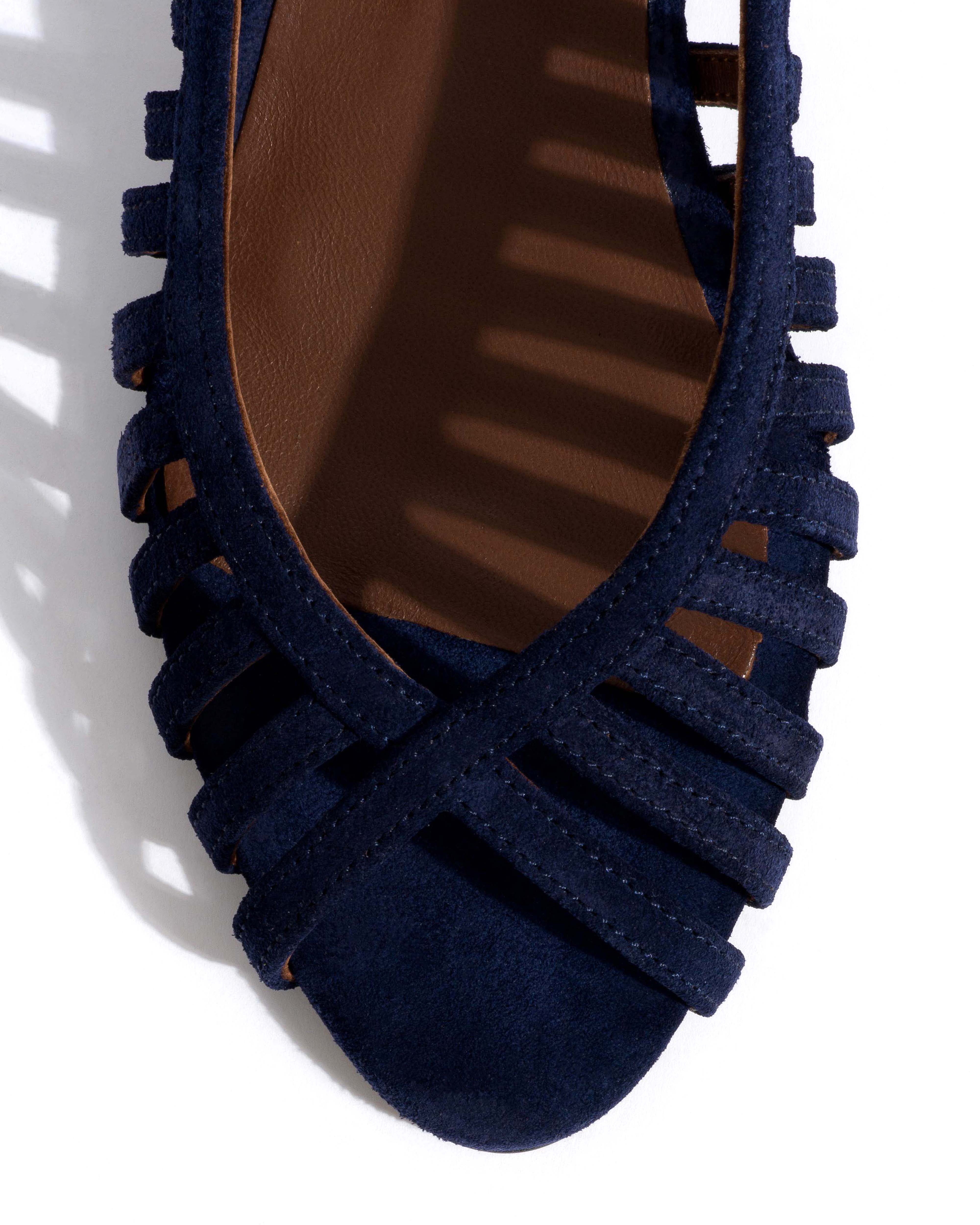 Carminho 40 stiletto Calf suede Ink blue - Image 5