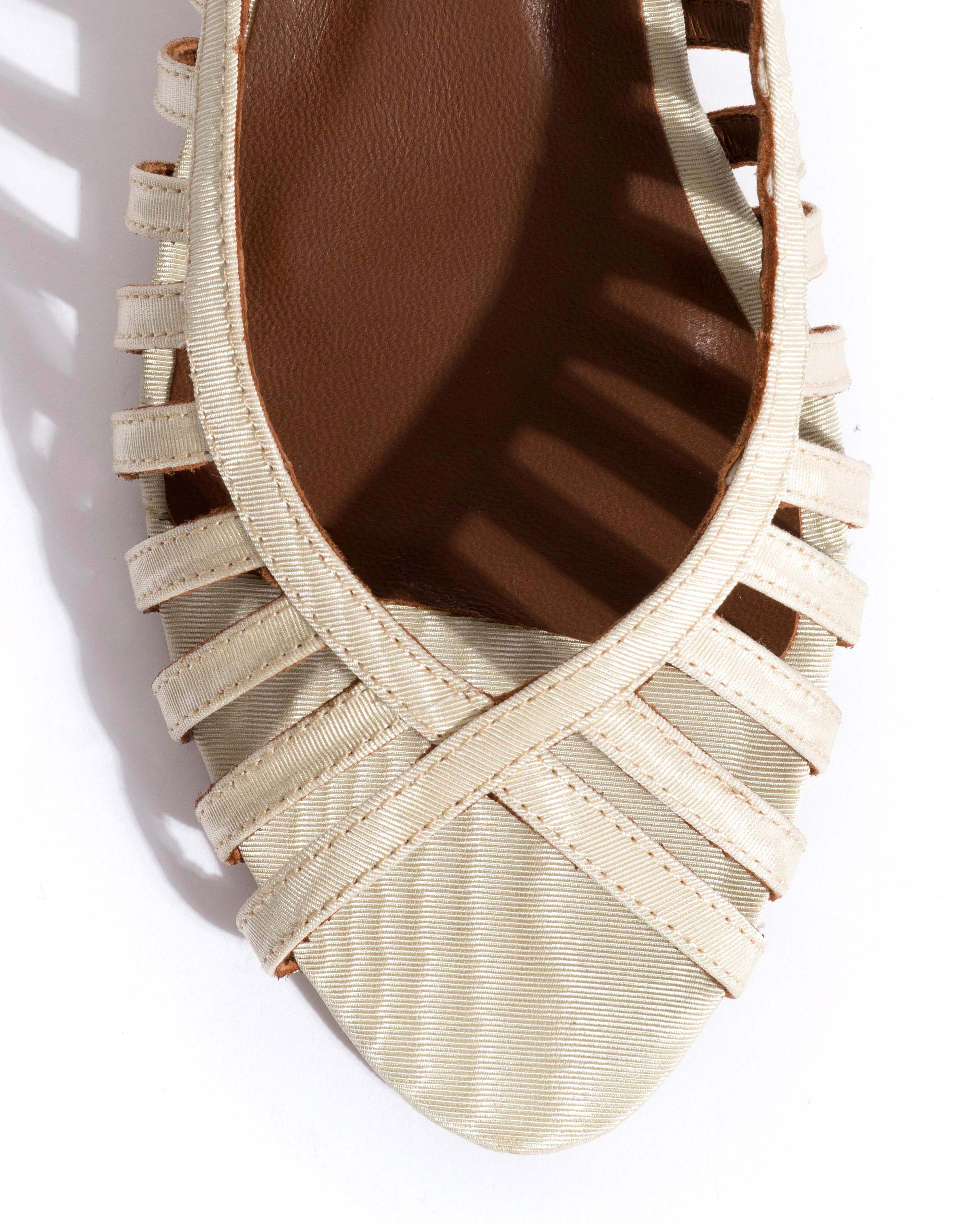 Carminho 40 stiletto Glossy moire Ivory - Image 5