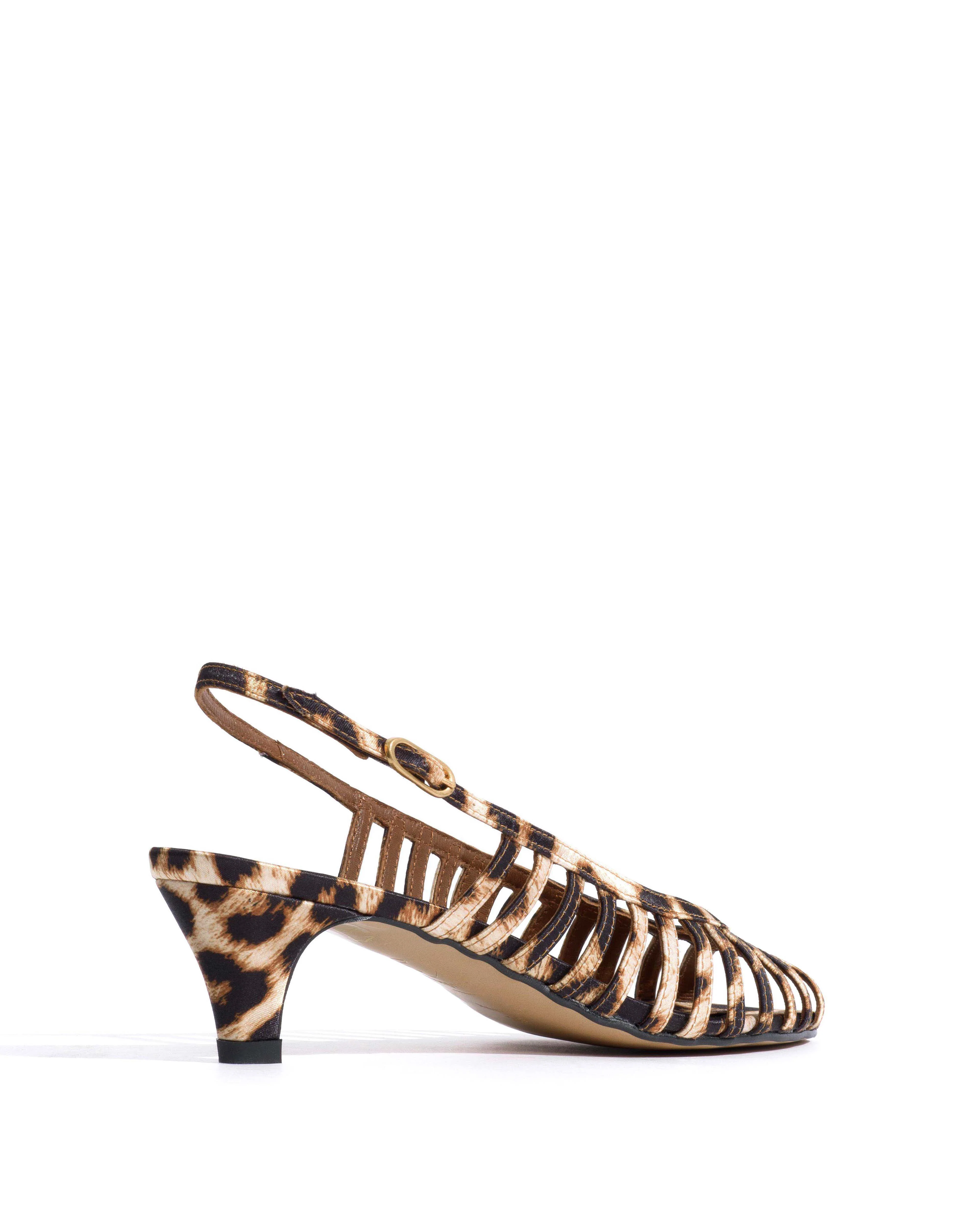 Carminho 40 stiletto Satin print Leopard - Image 3