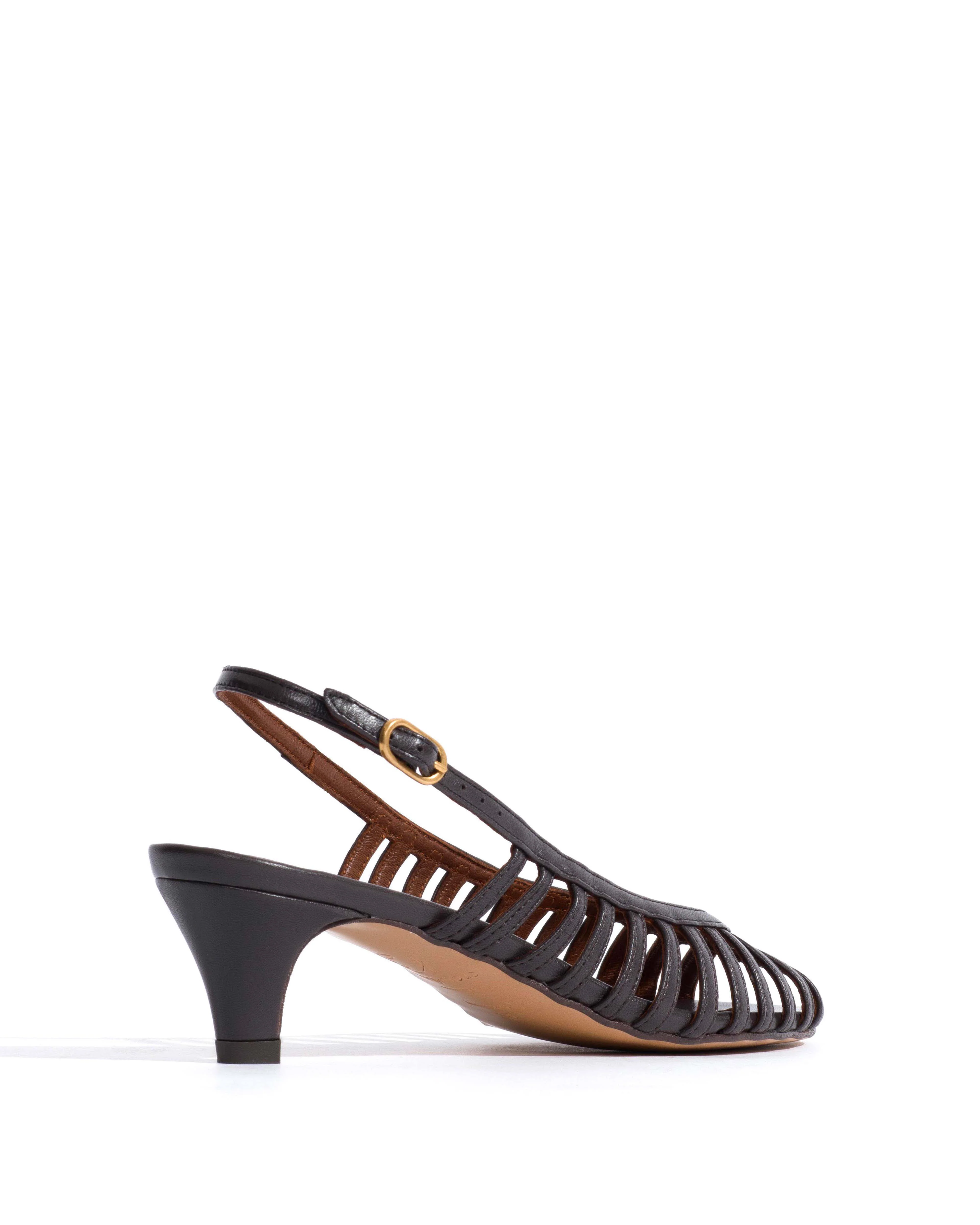 Carminho 40 stiletto Shiny lamb Espresso brown - Image 3