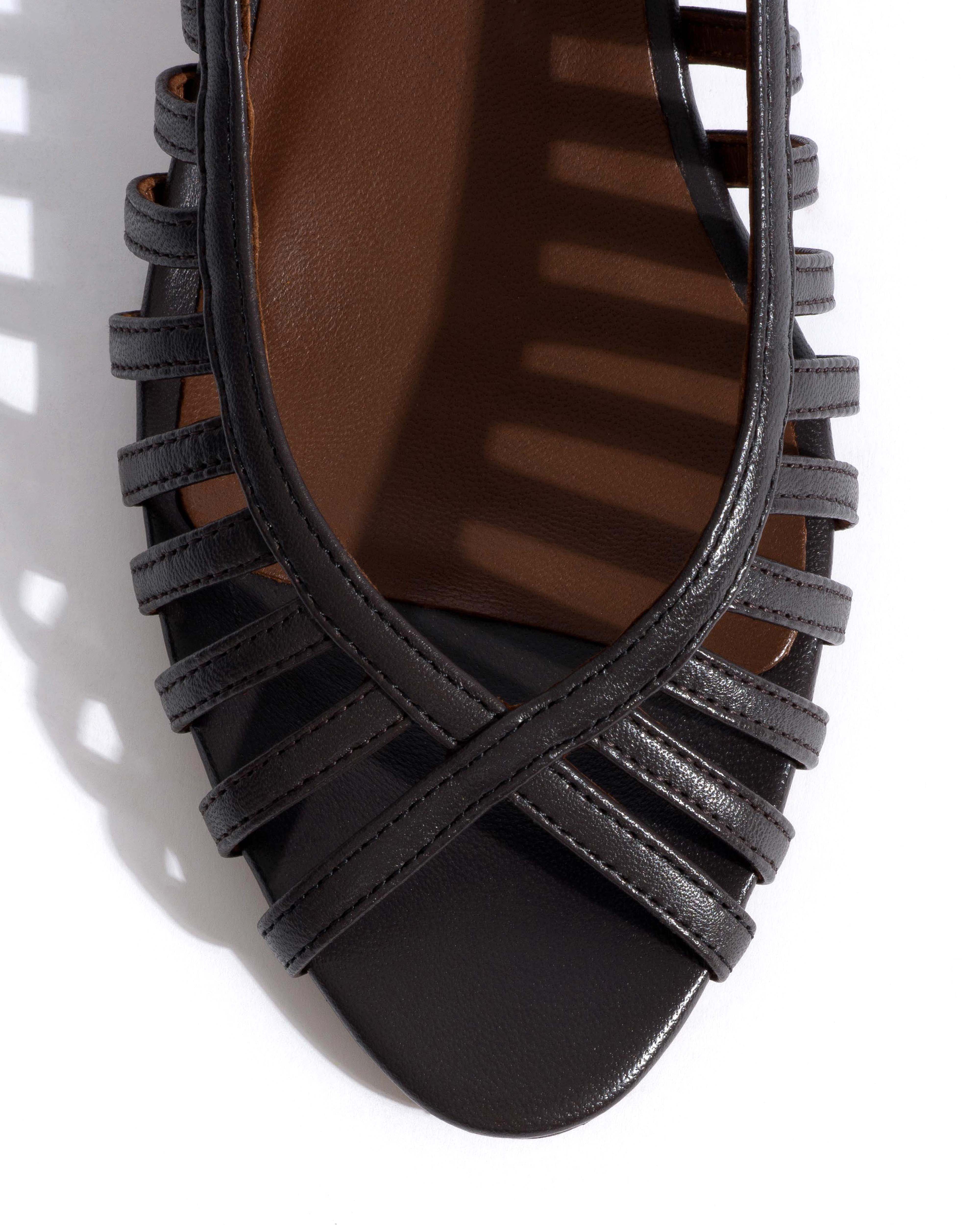 Carminho 40 stiletto Shiny lamb Espresso brown - Image 5