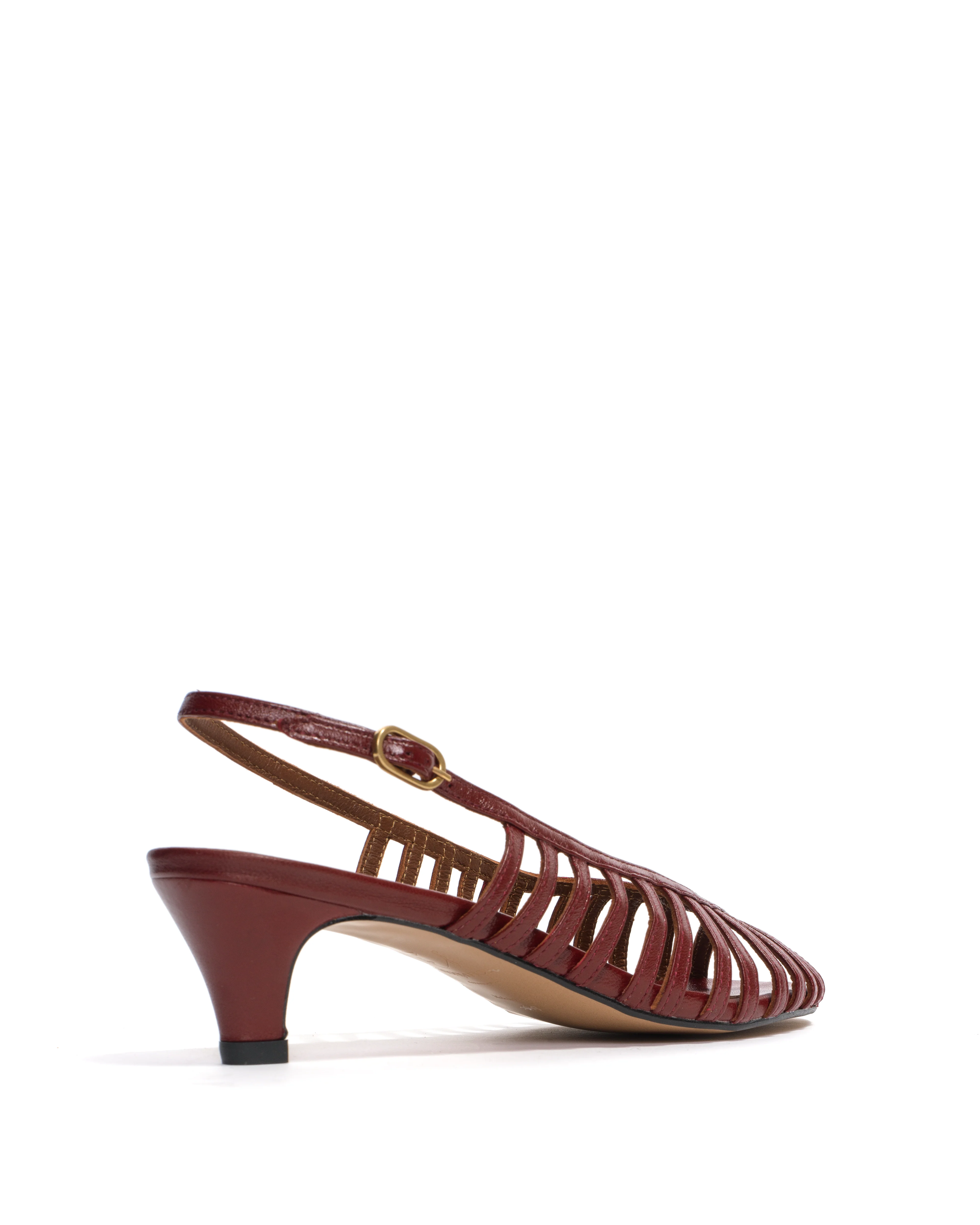 Carminho 40 stiletto Shiny lamb Pomegranate - Image 4
