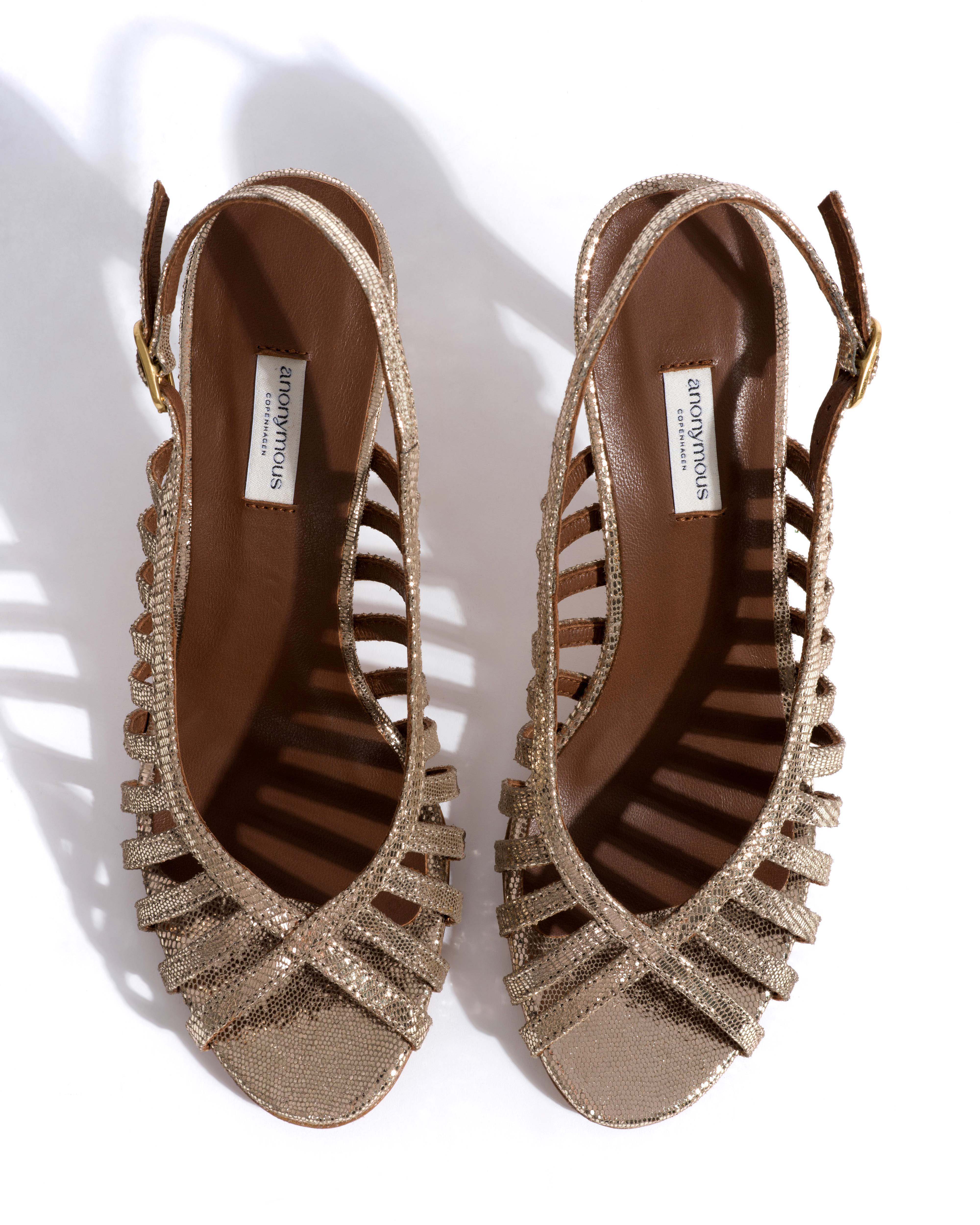 Carminho 75 Lizard metallic goat Vintage champagne - Image 5