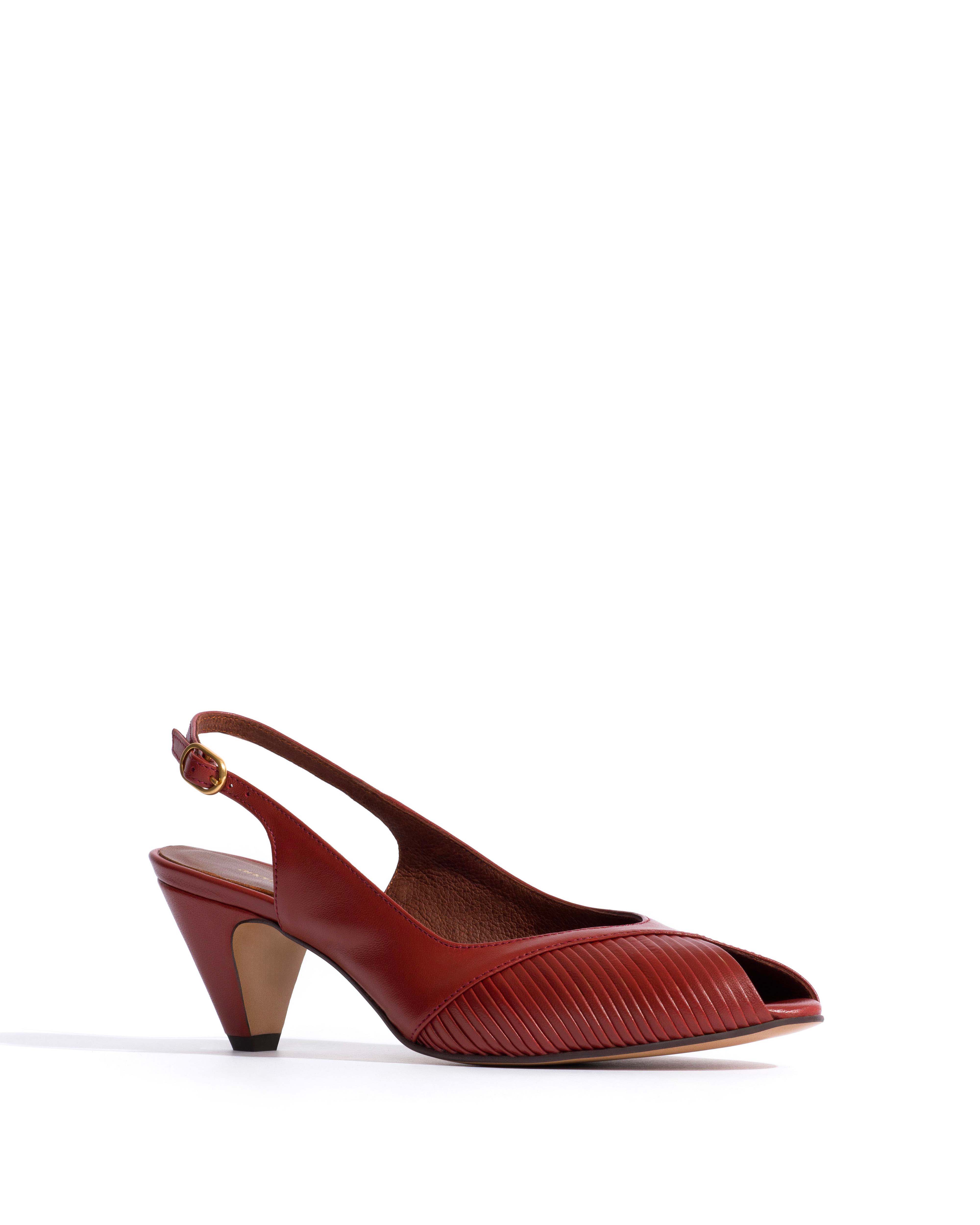 Cassandra 50 stiletto Shiny lamb Terracotta - Image 2