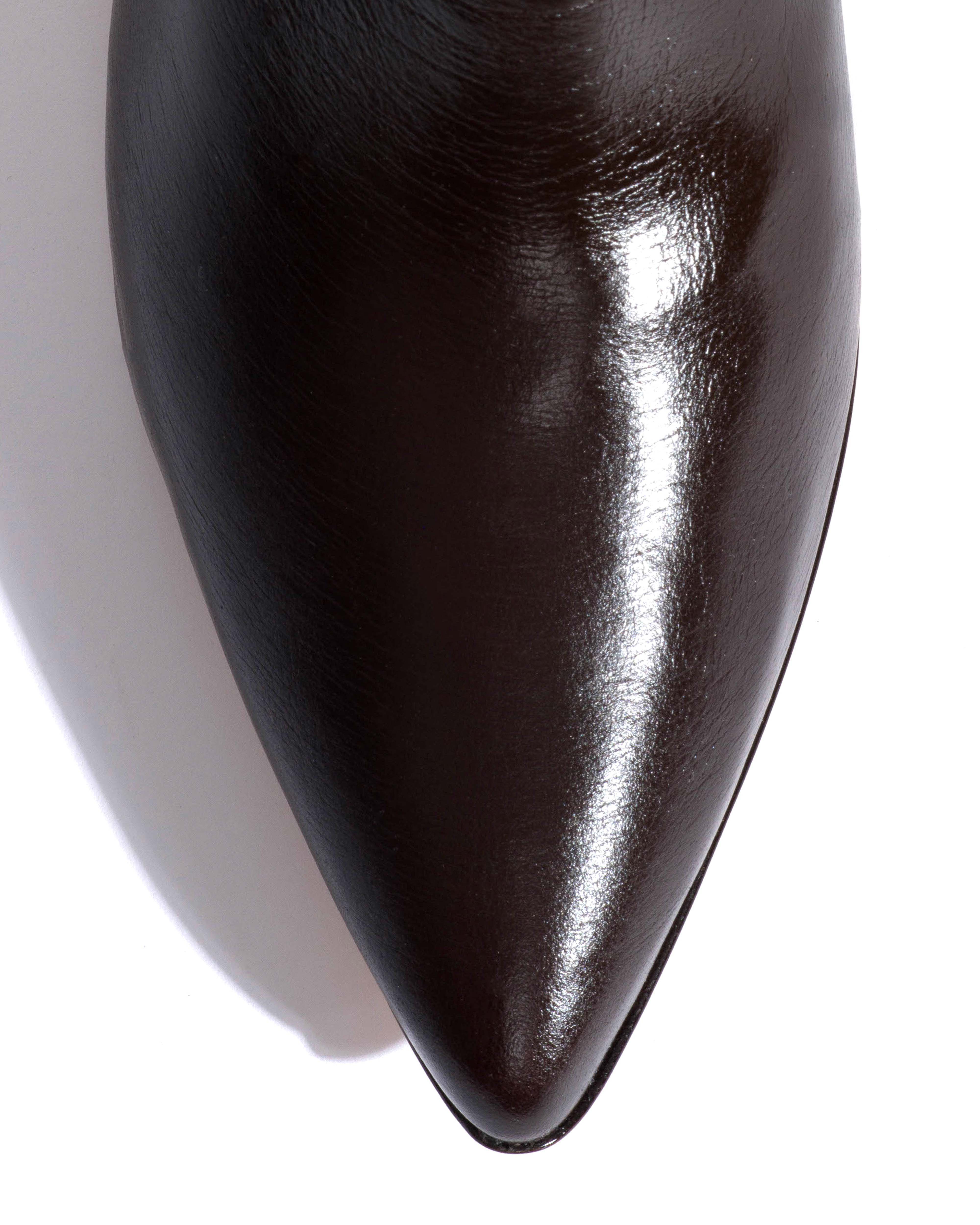 Cecilia 40 stiletto Crinkled soft calf Espresso brown - Image 6