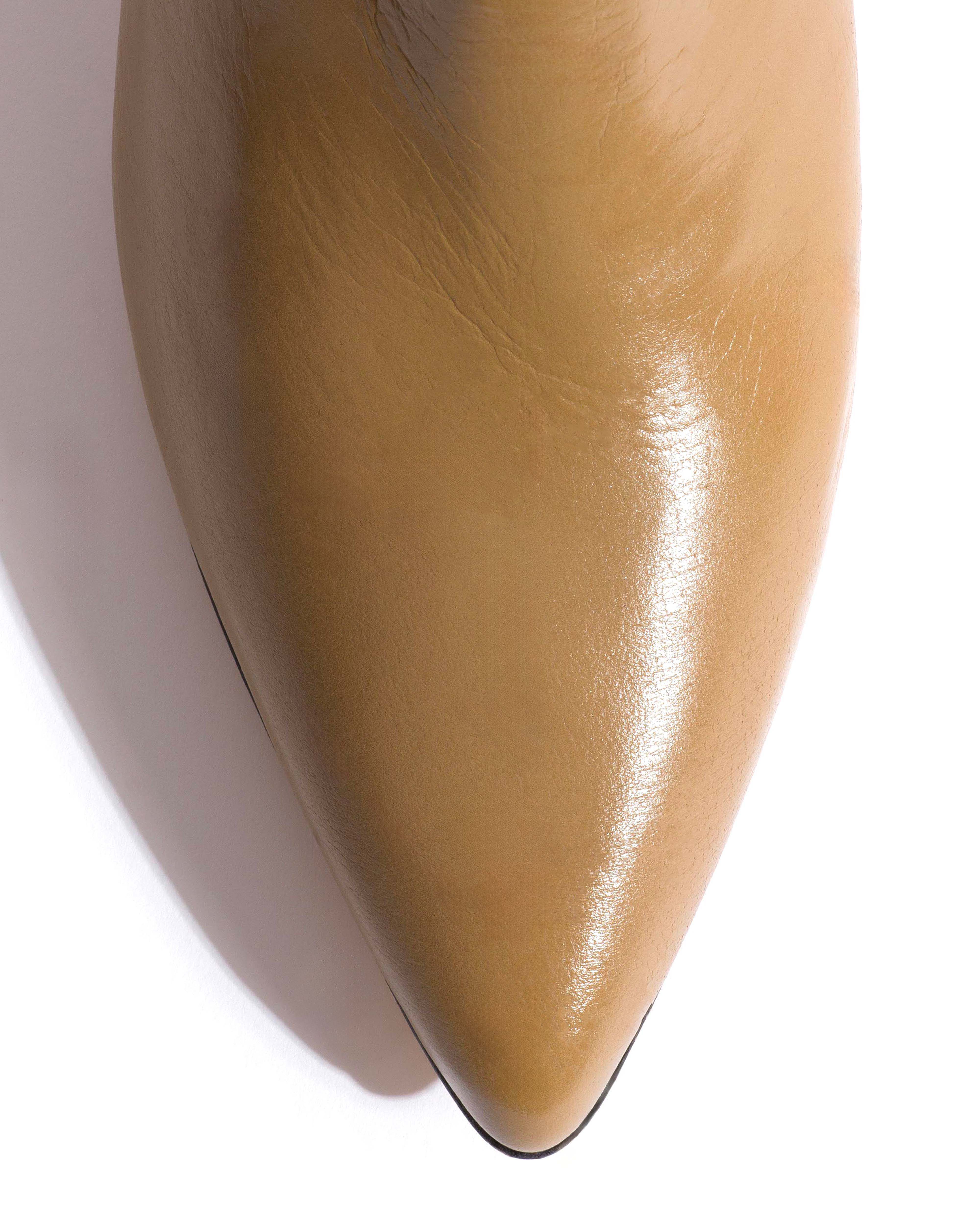 Cecilia 40 stiletto Crinkled soft calf Mushroom - Image 5