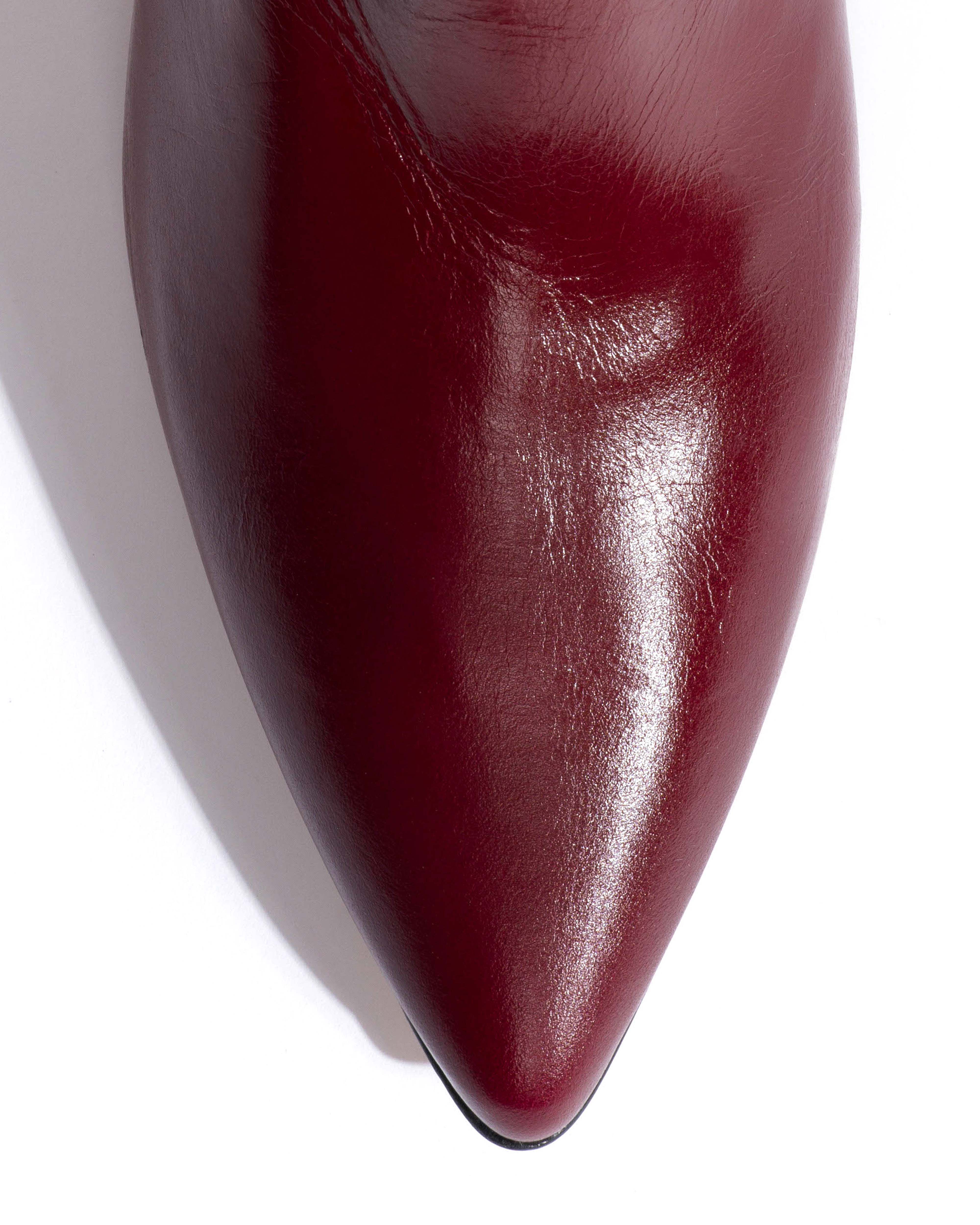 Cecilia 40 stiletto Crinkled soft calf Pomegranate - Image 5