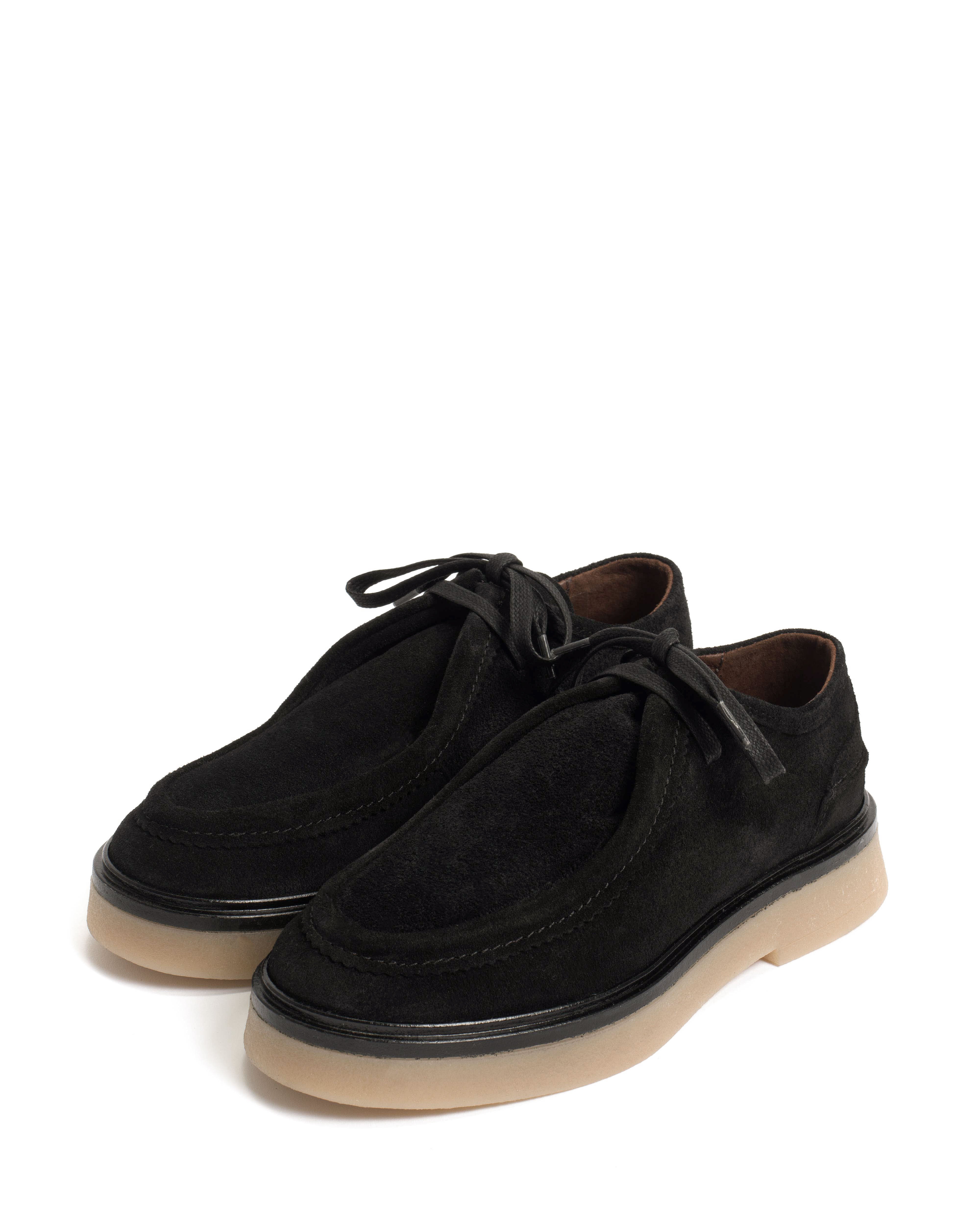 Chez flat platform Calf suede & Sole Black & natural - Image 4