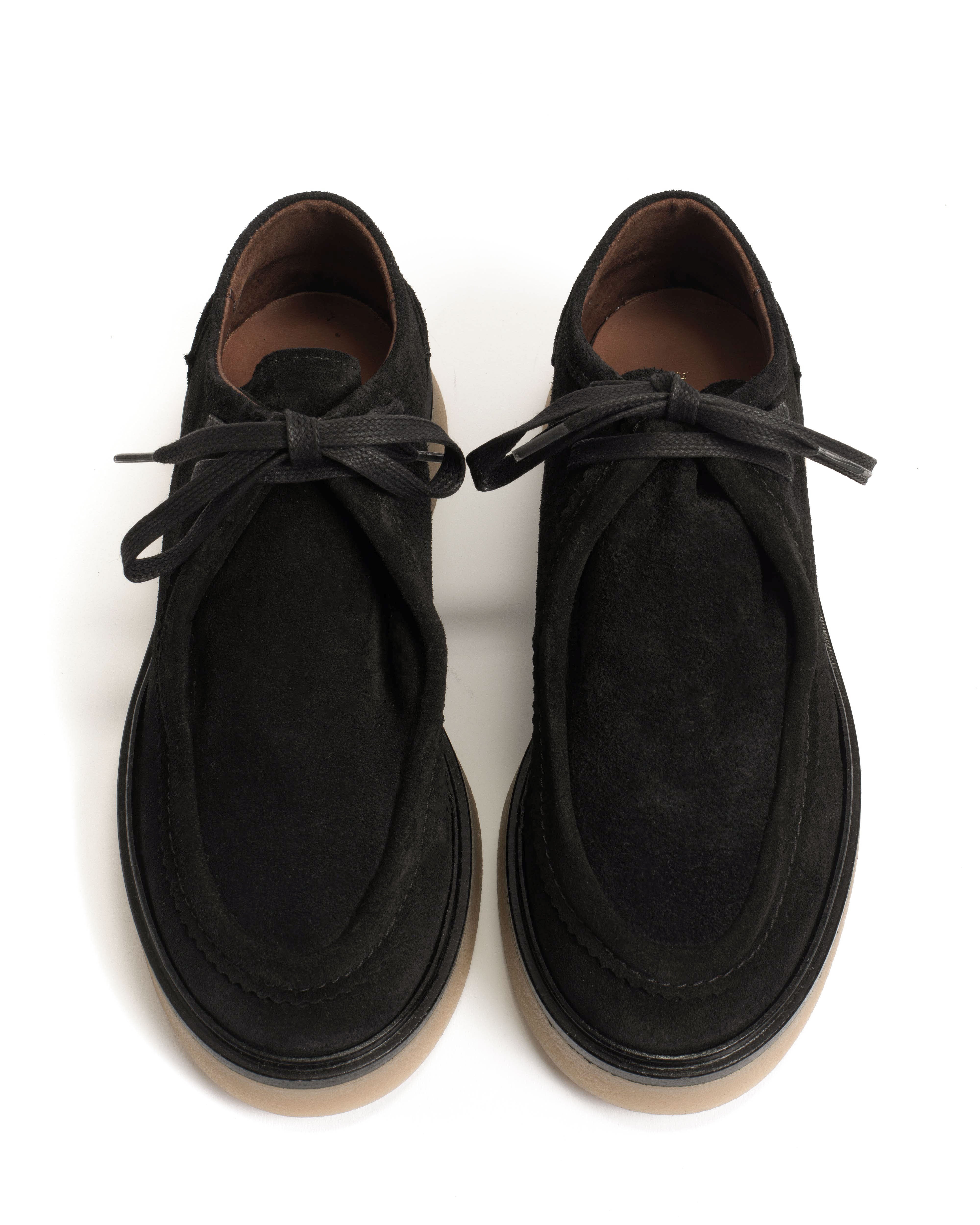 Chez flat platform Calf suede & Sole Black & natural - Image 5