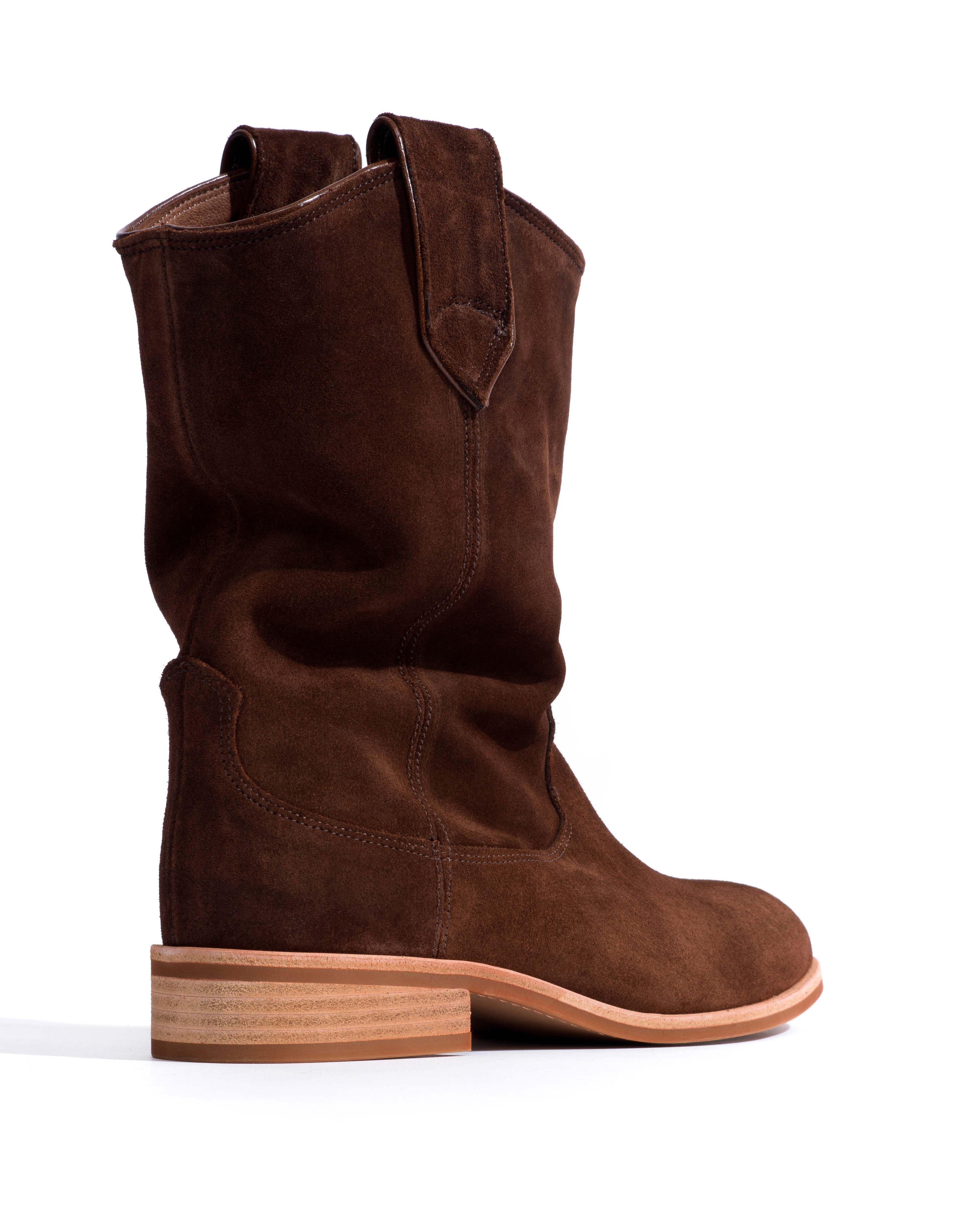 Claudia Calf suede Chocolate - Image 4
