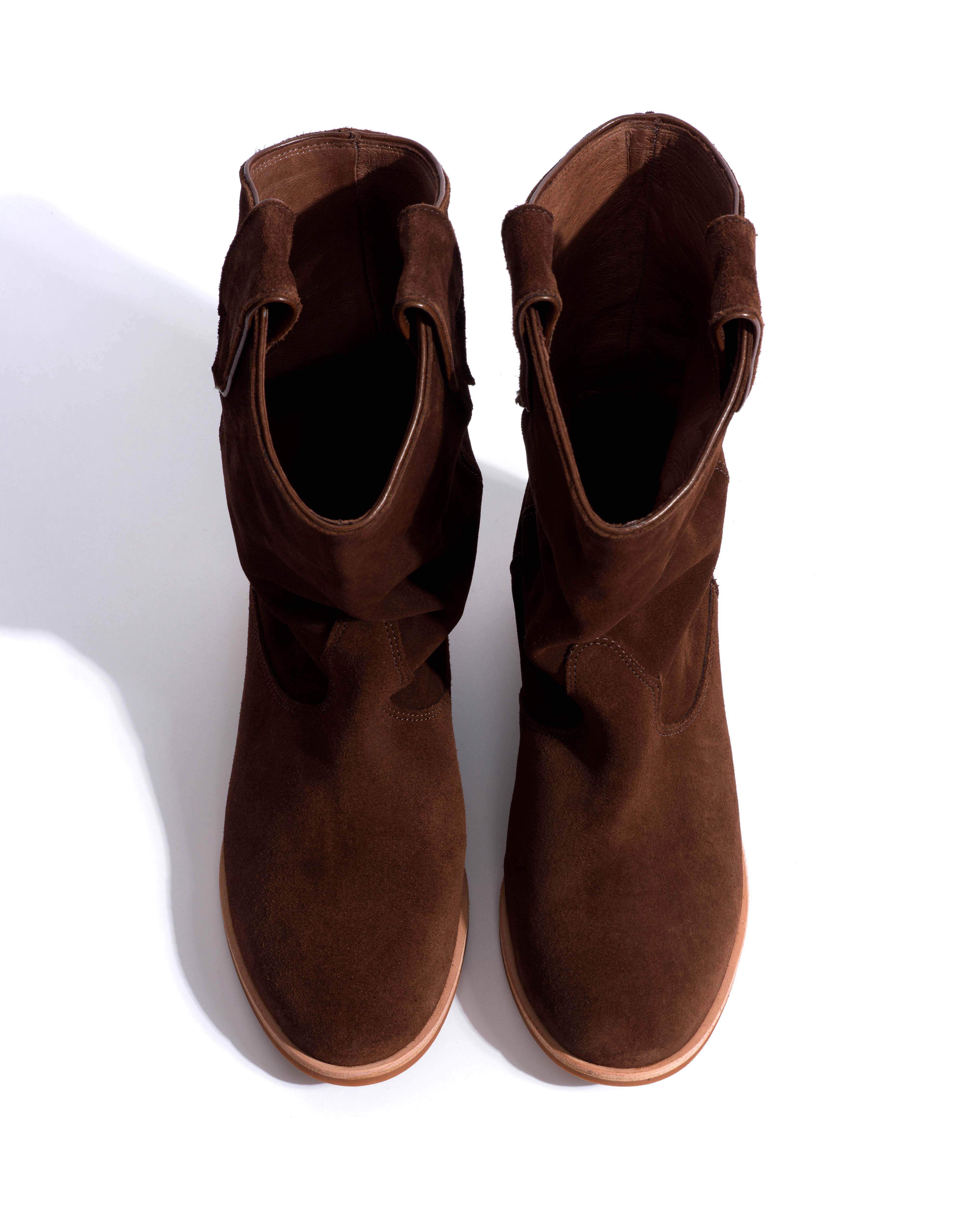 Claudia Calf suede Chocolate - Image 5