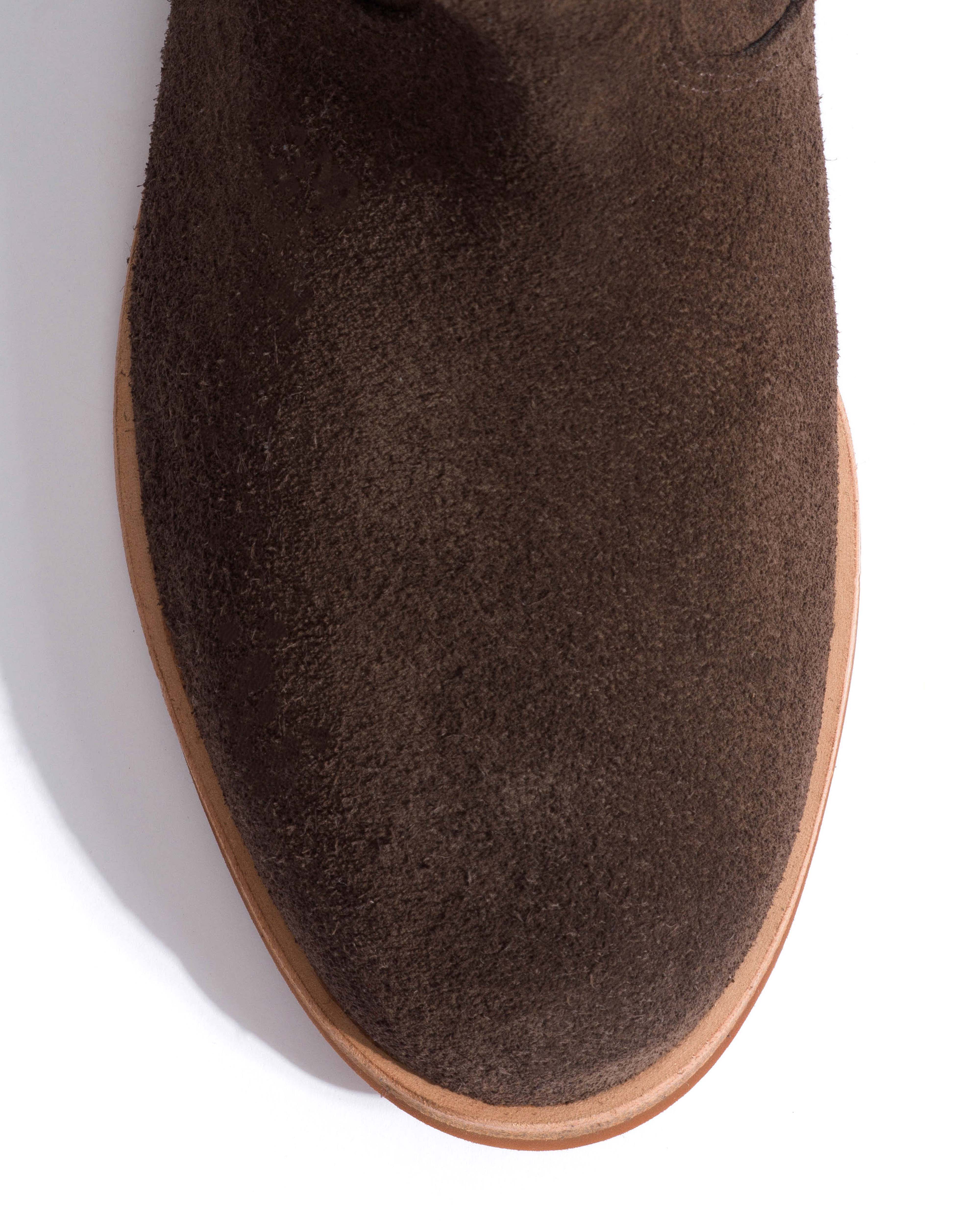 Claudia Calf suede Coffee brown - Image 5