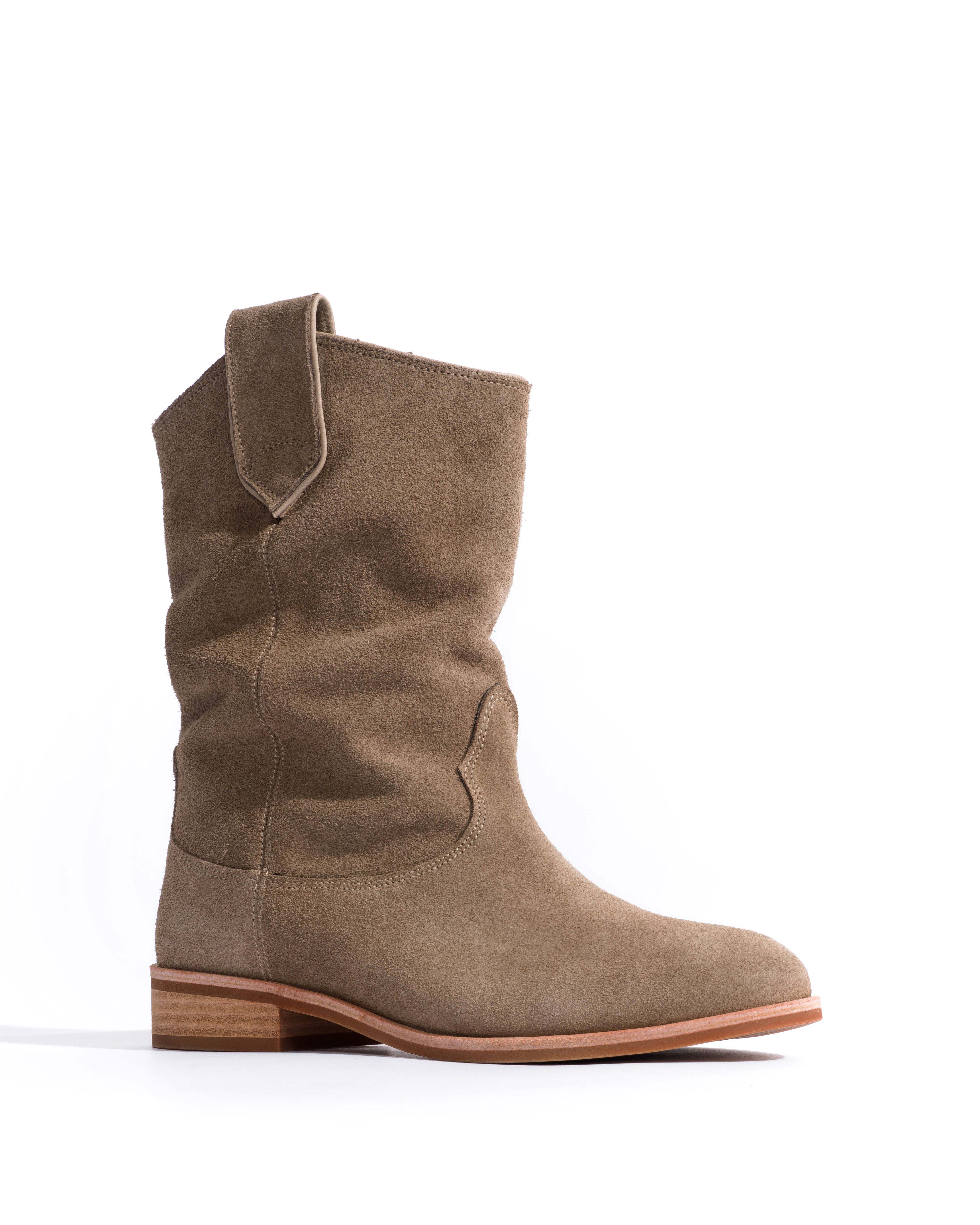 Claudia Calf suede Mushroom - Image 2