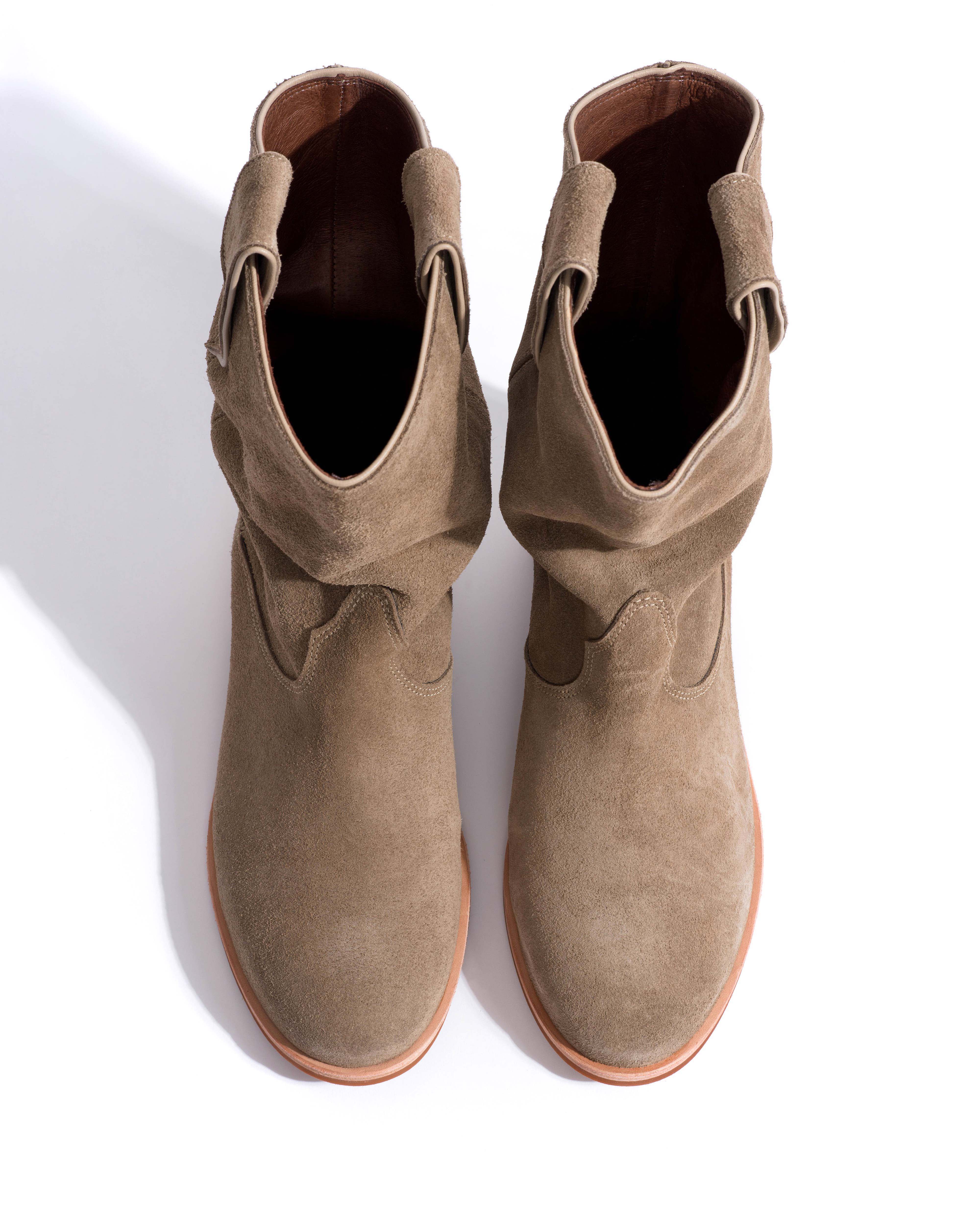 Claudia Calf suede Mushroom - Image 5