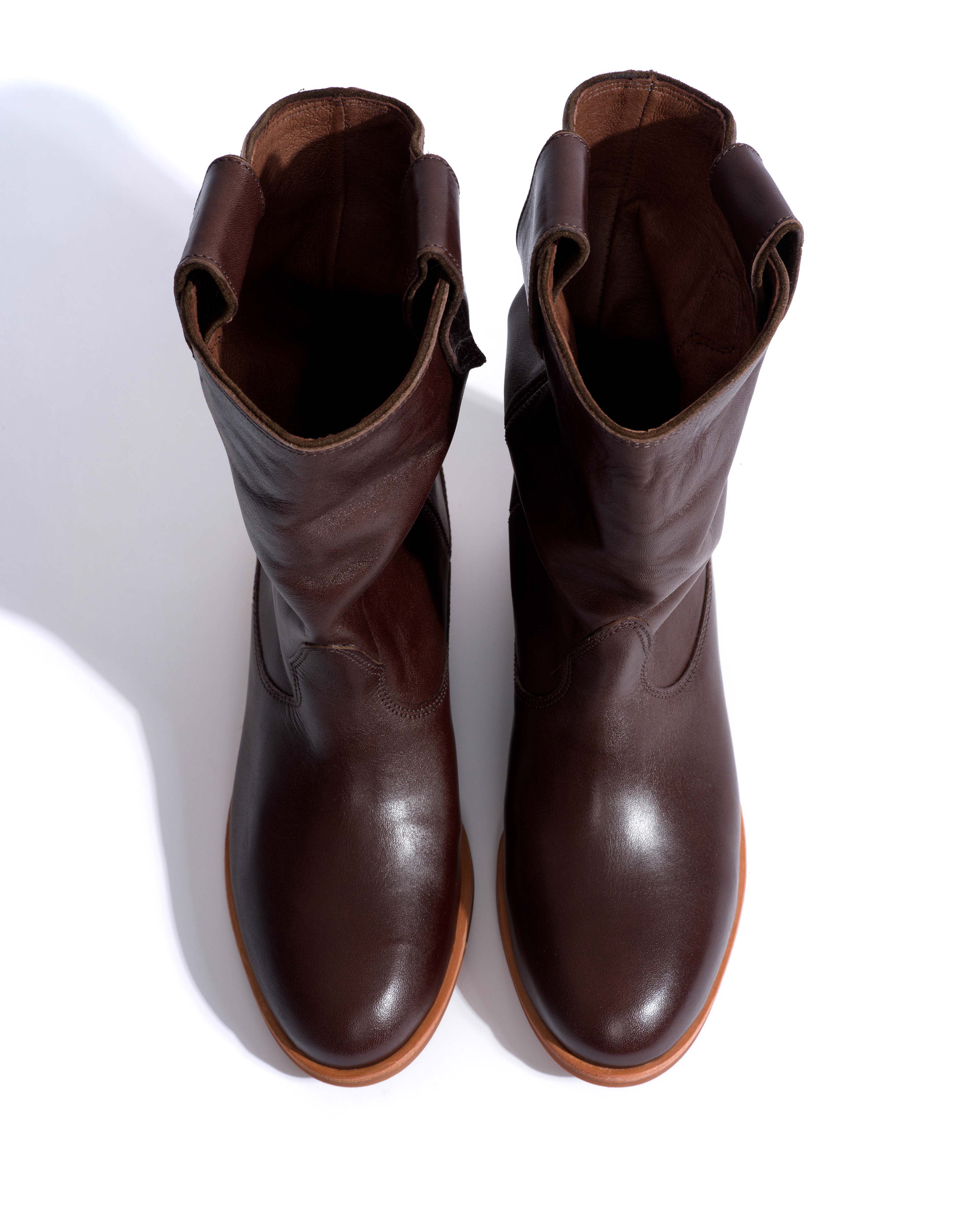 Claudia Vegetal soft calf Coffee brown - Image 4