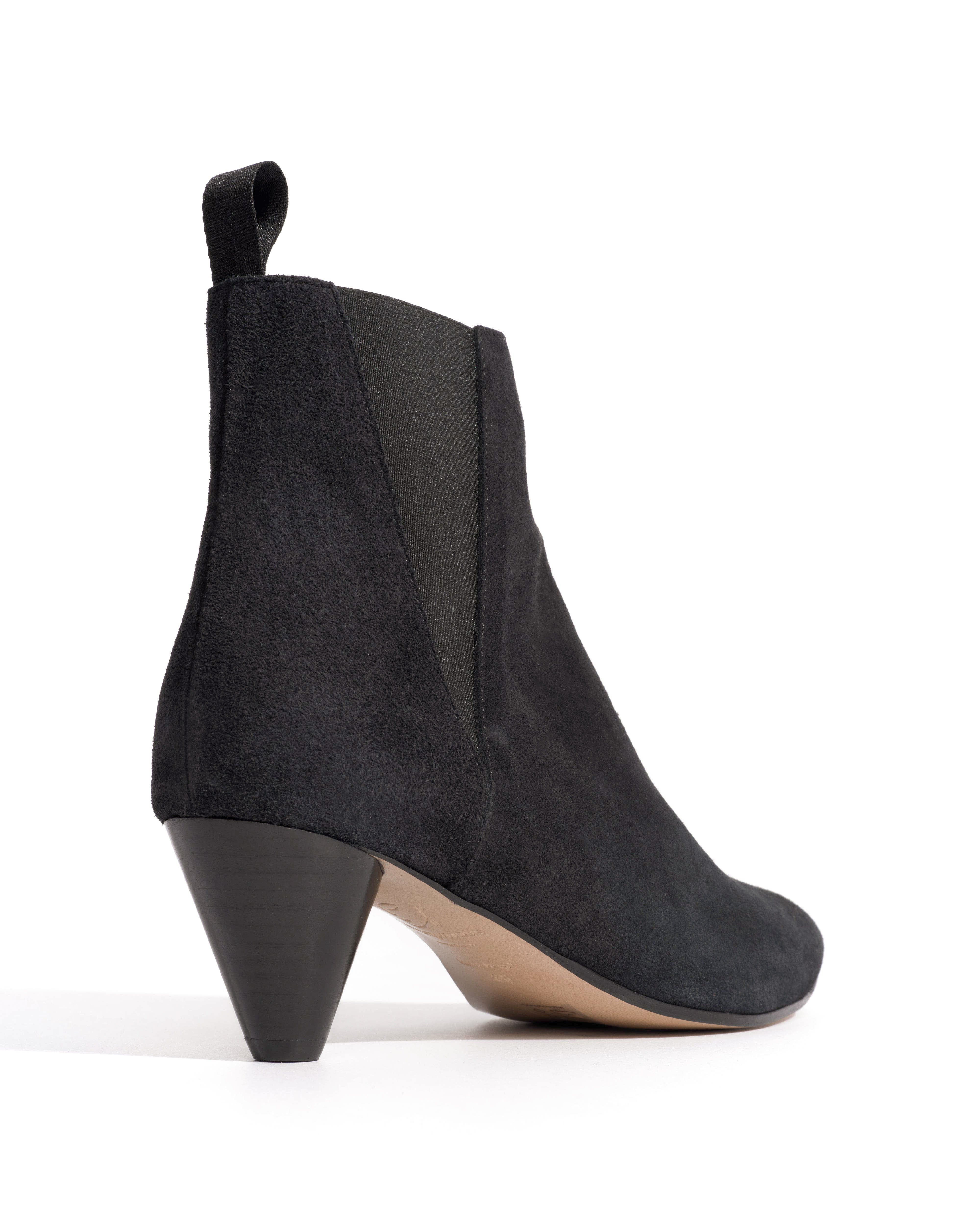 Clivia 50 cone Calf suede Off black - Image 3