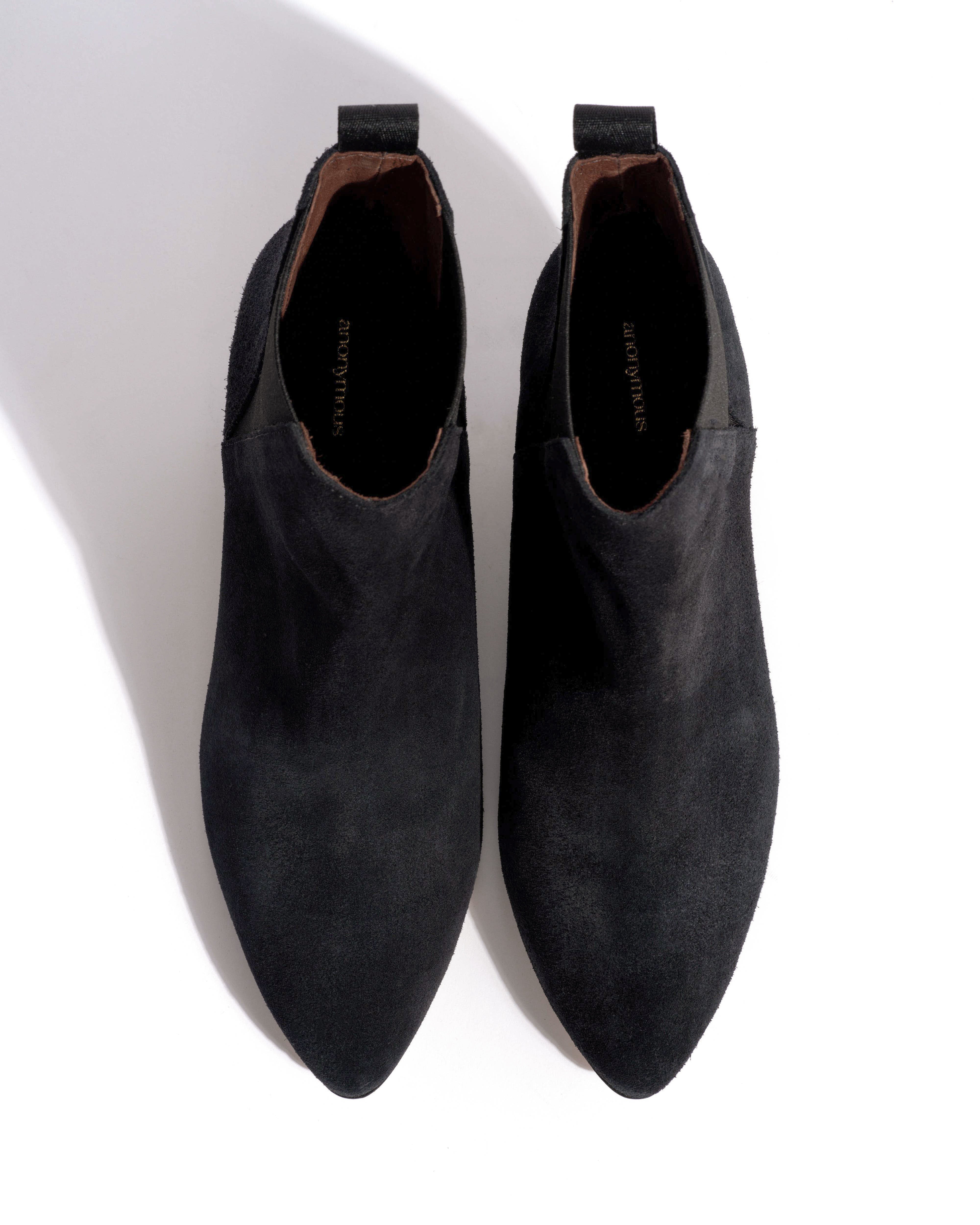 Clivia 50 cone Calf suede Off black - Image 4
