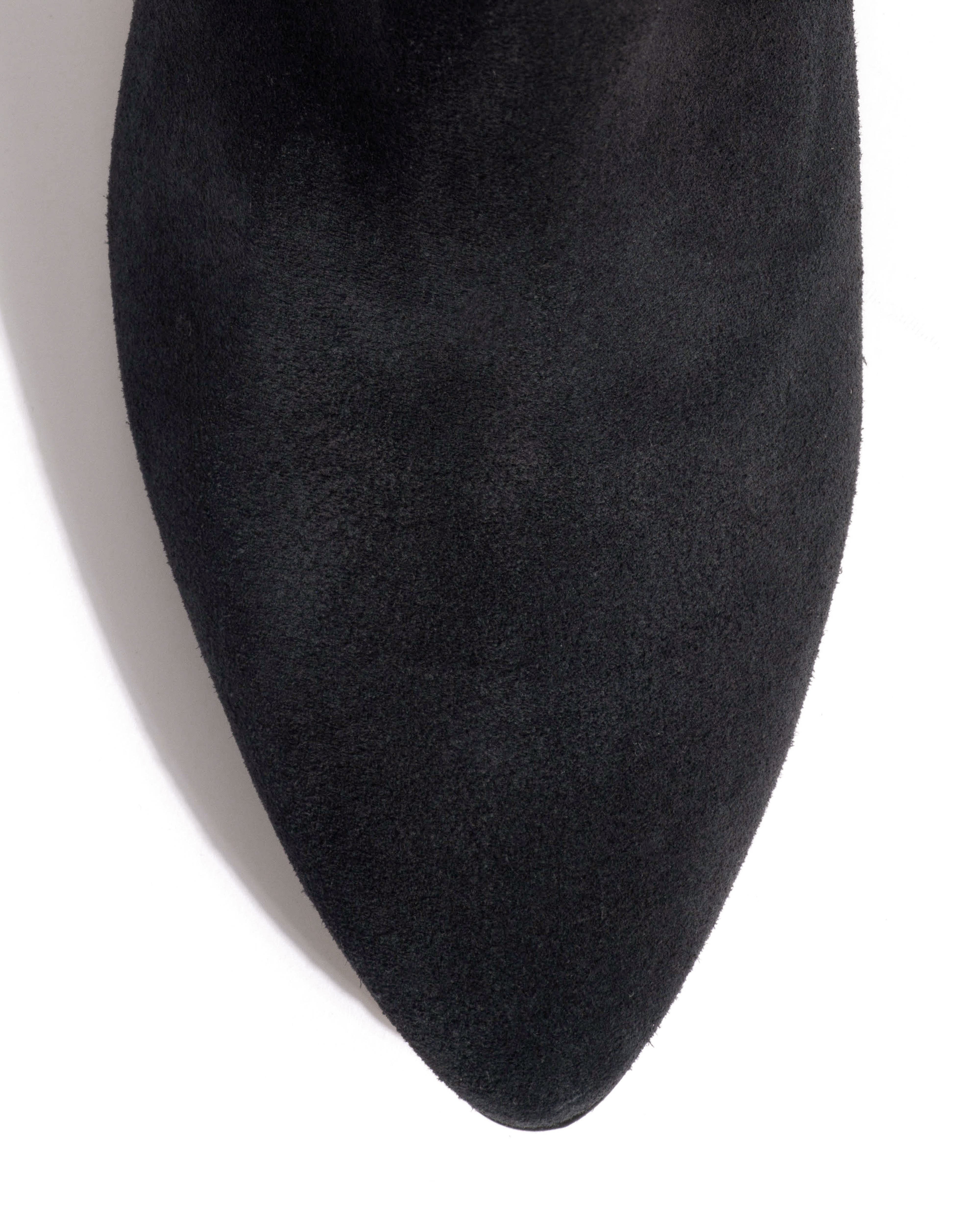 Clivia 50 cone Calf suede Off black - Image 5