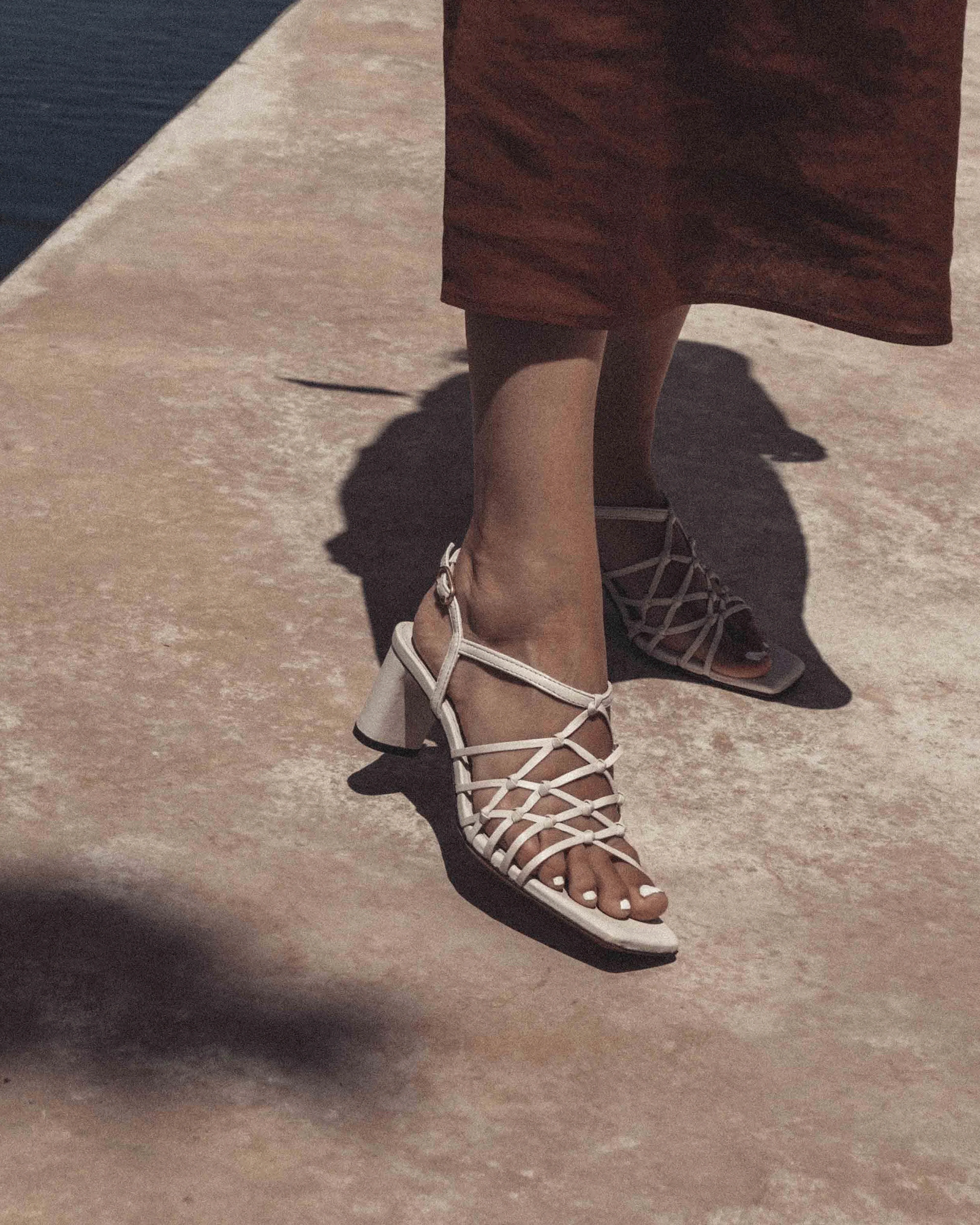 Coco 60 Hand-braided leather Milk White - Image 3