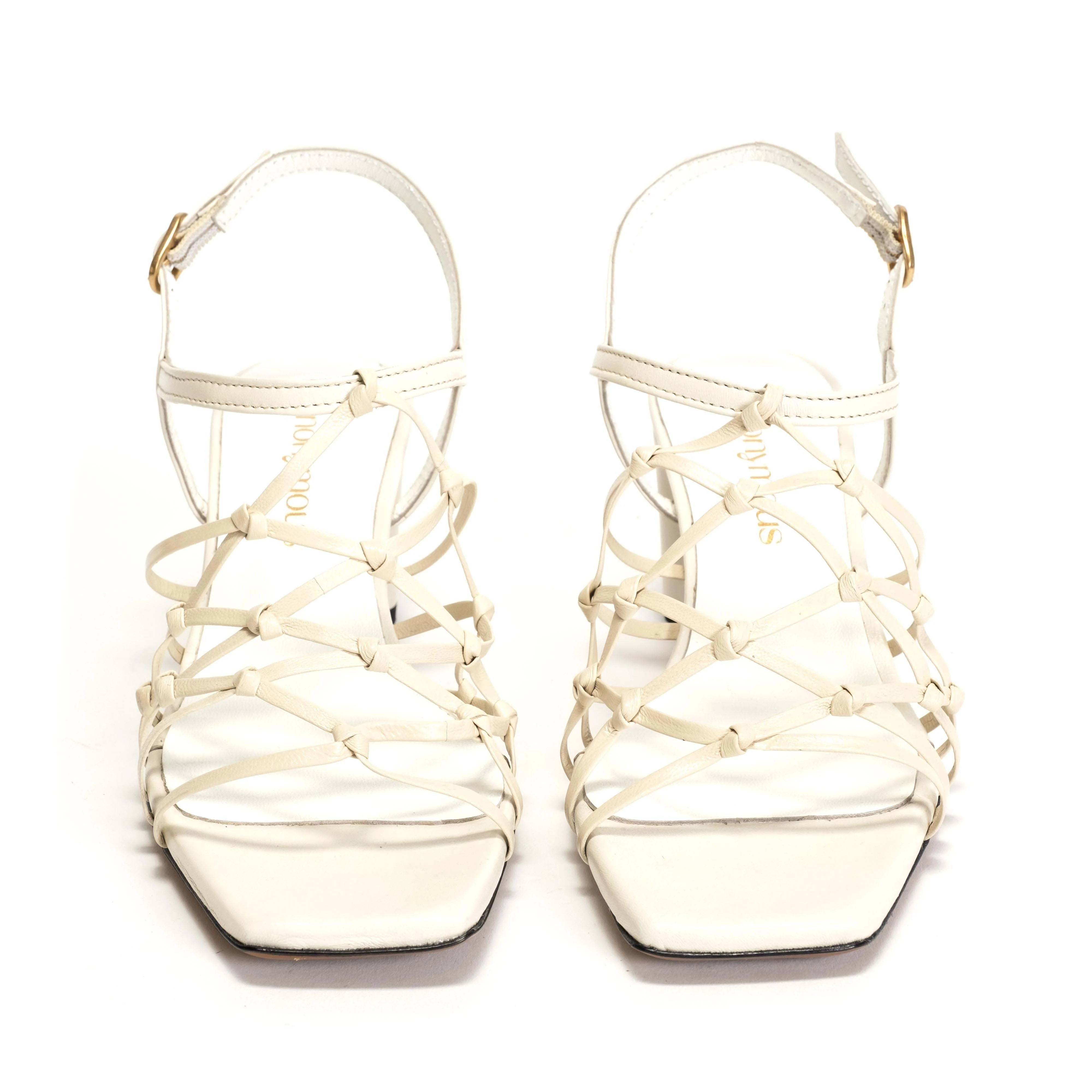 Coco 60 Hand-braided leather Milk White - Image 4