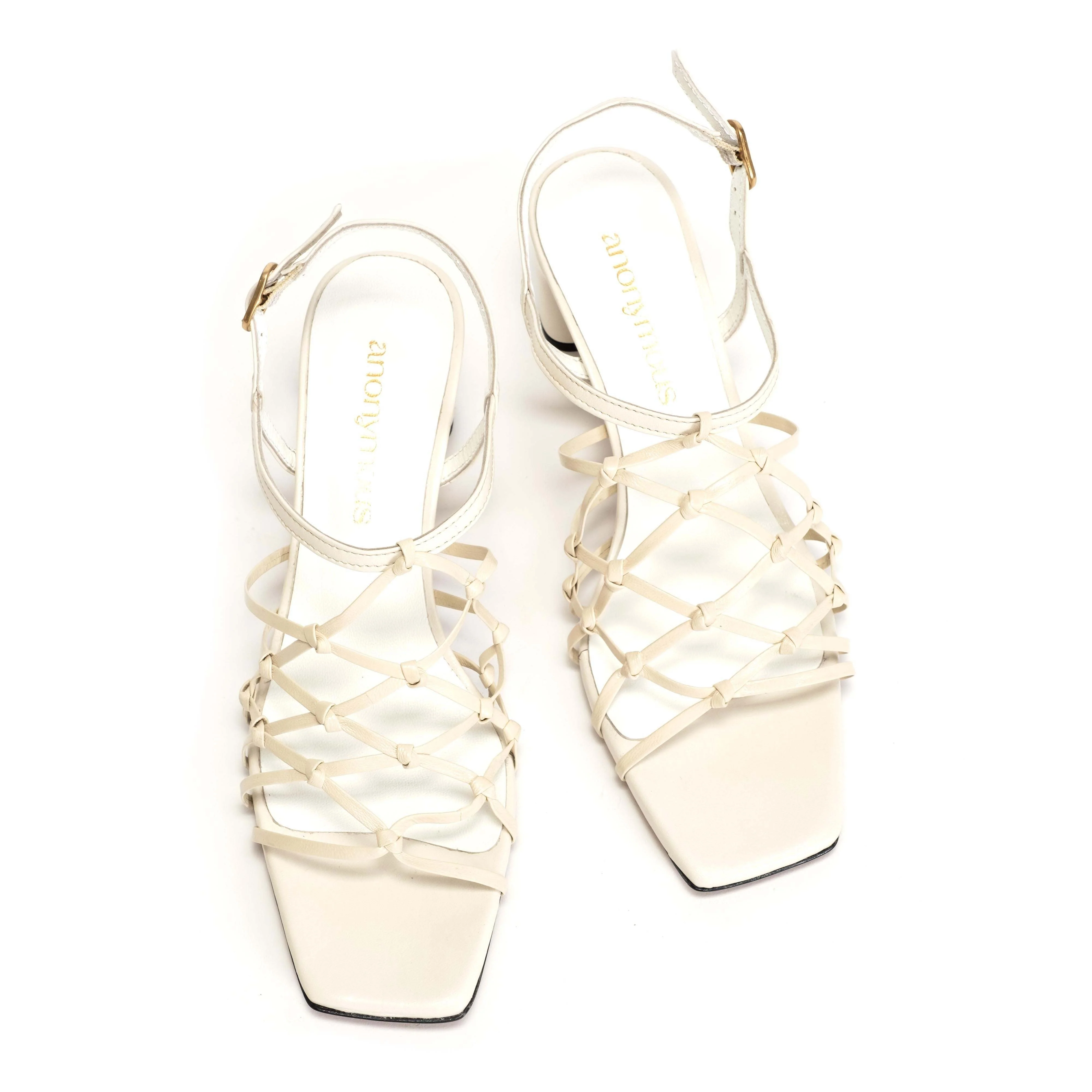 Coco 60 Hand-braided leather Milk White - Image 5