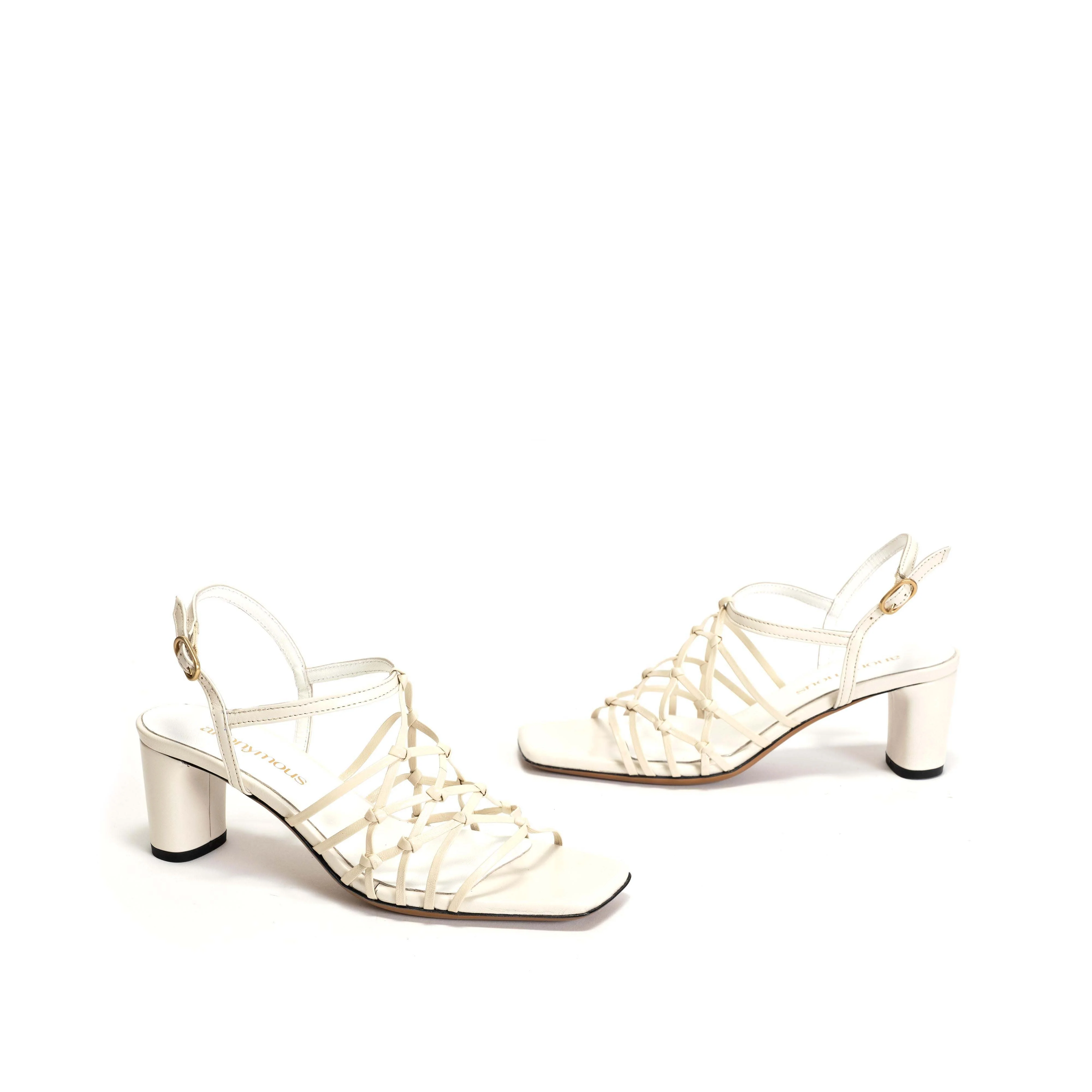 Coco 60 Hand-braided leather Milk White - Image 6