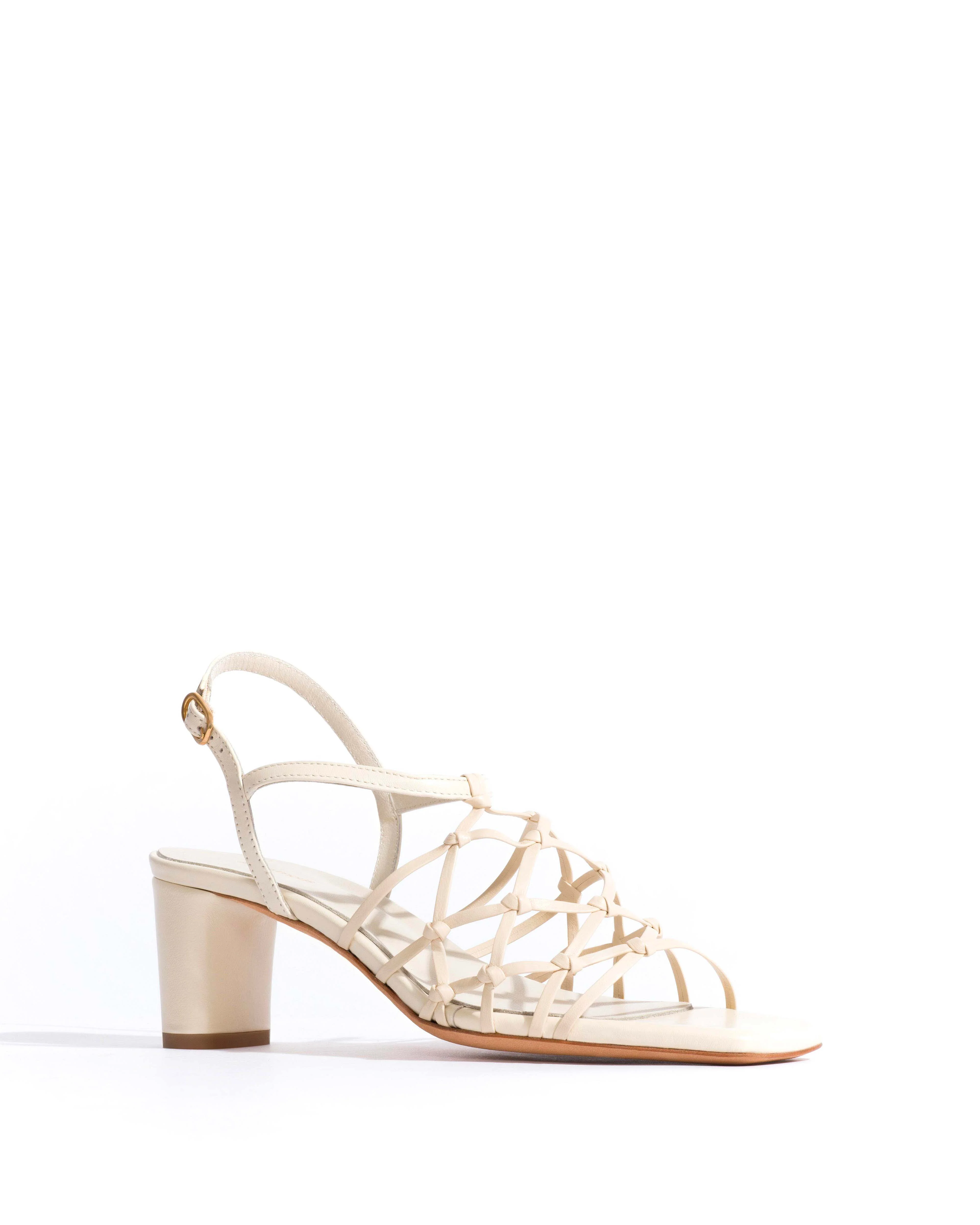 Coco 60 hand-braided Hand-braided leather White sand - Image 2