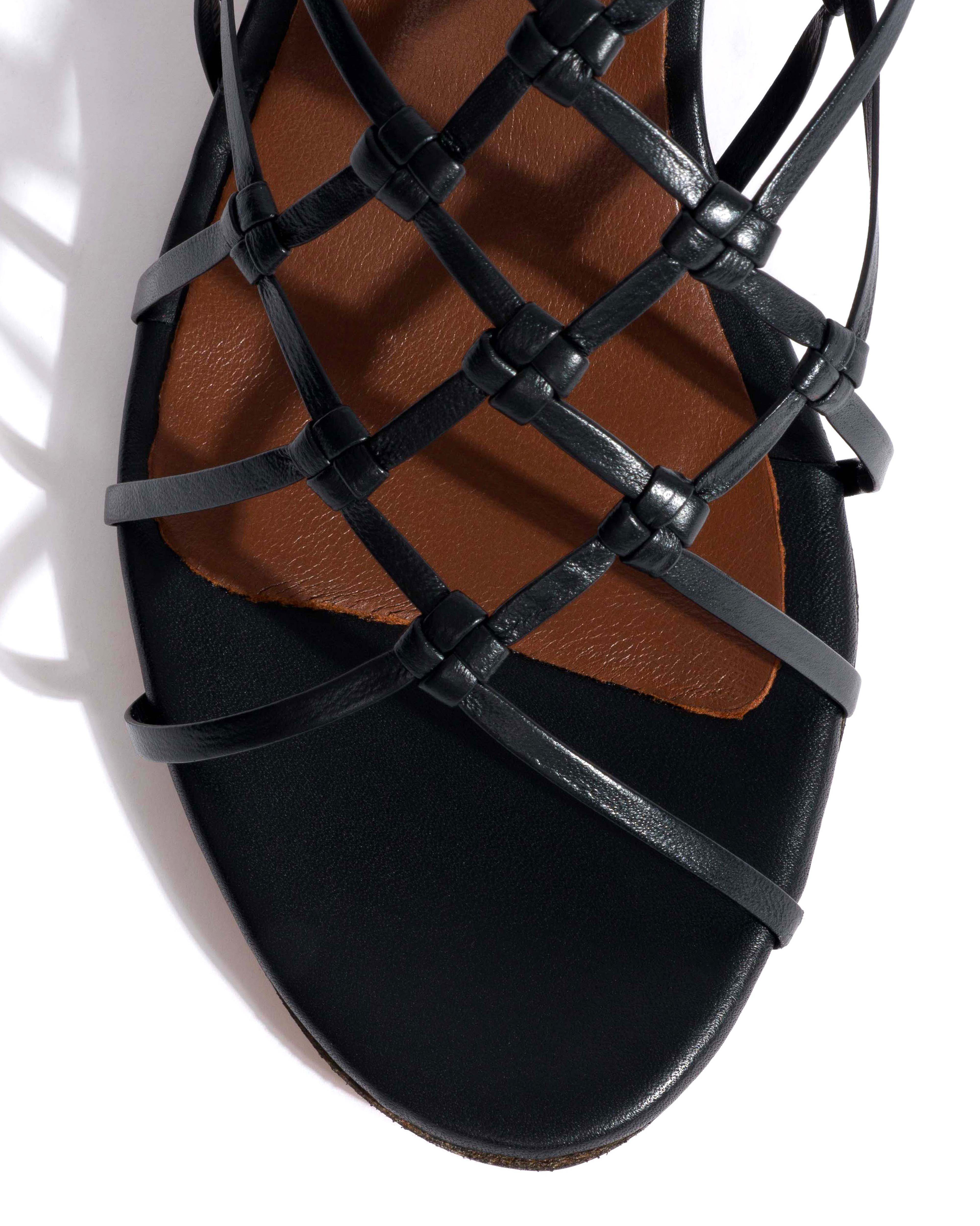 Conie 55 hand-braided Hand-braided leather Black - Image 5