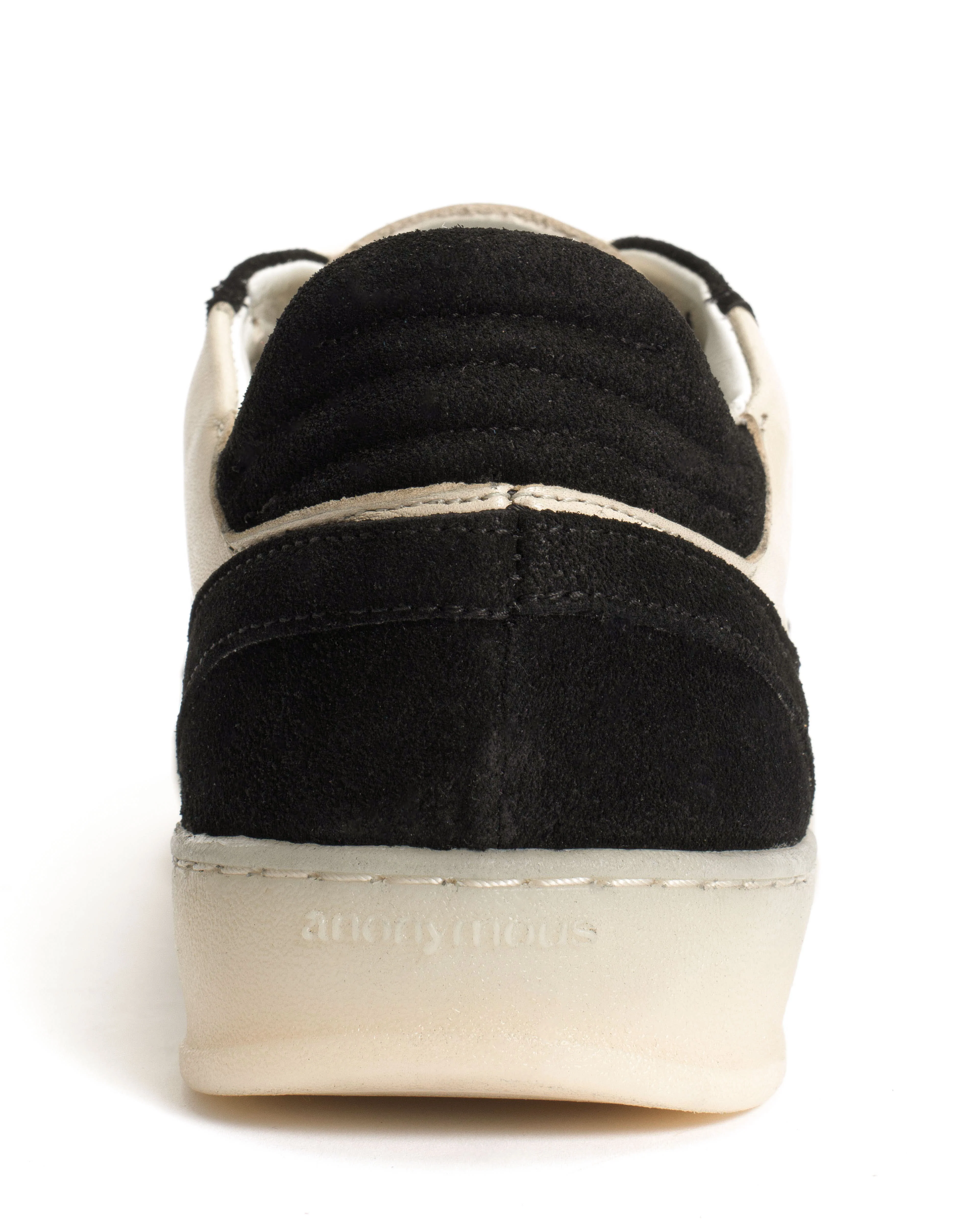 Dabbie Calf suede & sleek leather Black & white sand - Image 8