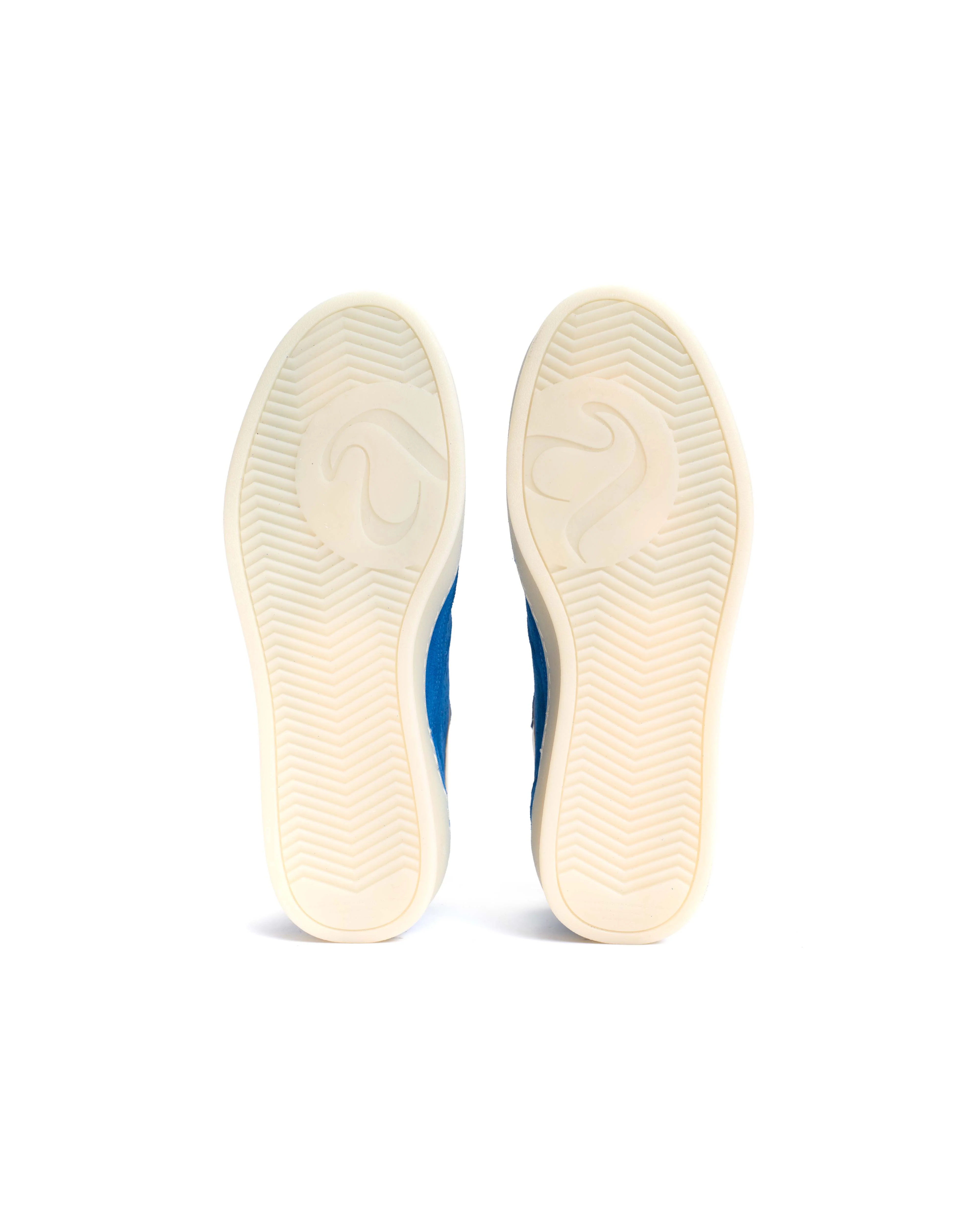 Dabbie Calf suede & sleek leather Electric blue & white sand - Image 6