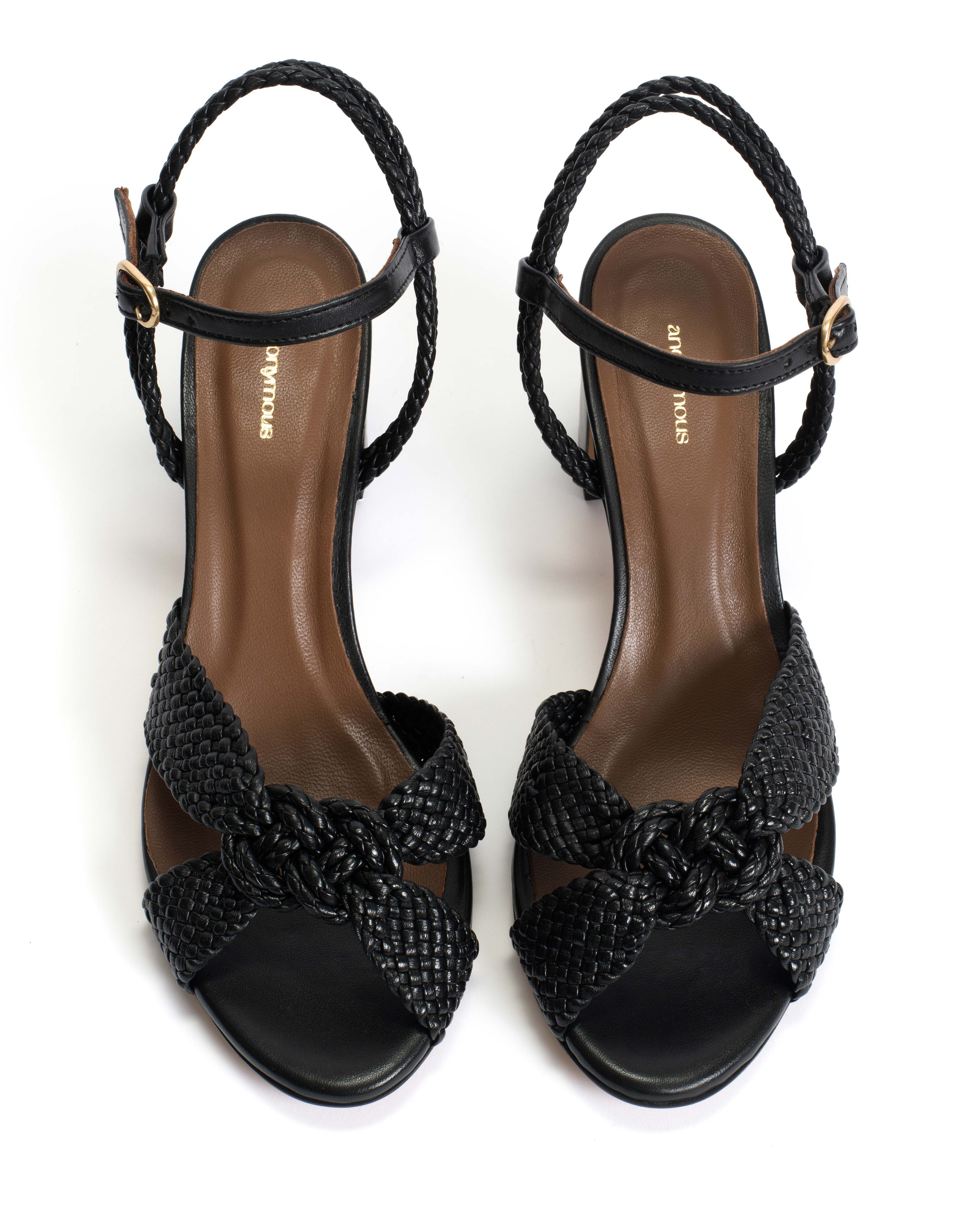 Dilaya 55 hand-braided Hand-braided leather Black - Image 3