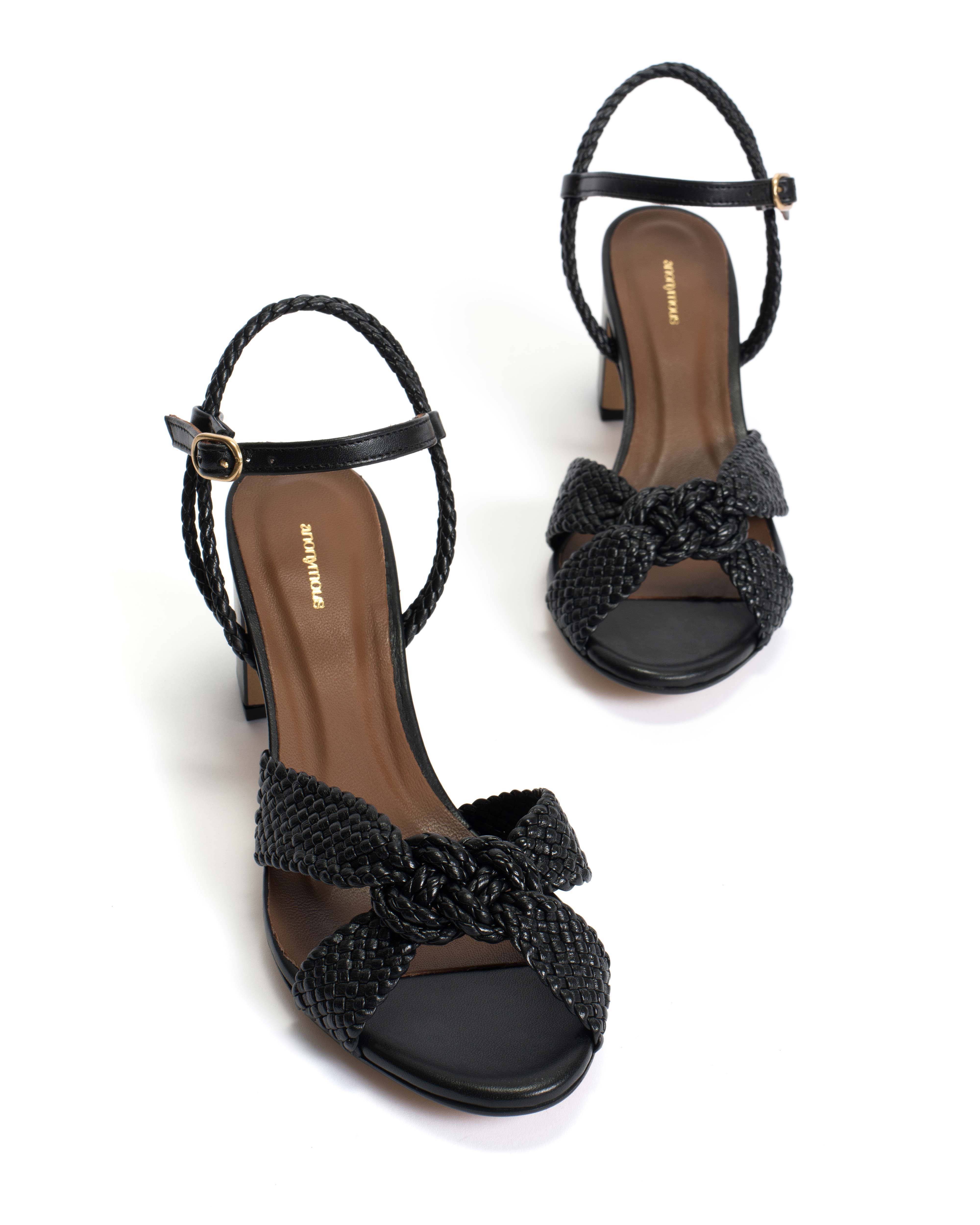 Dilaya 55 hand-braided Hand-braided leather Black - Image 5