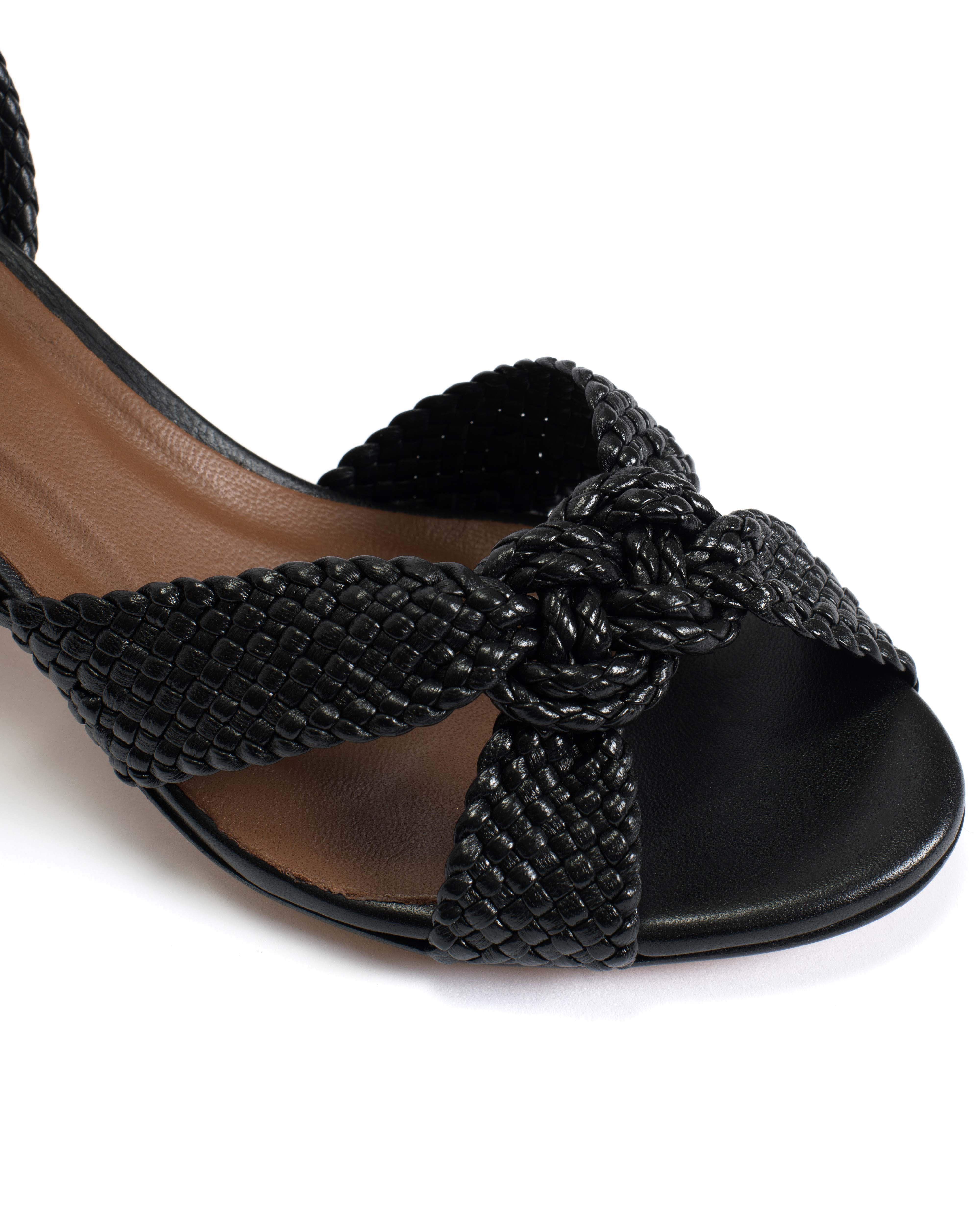 Dilaya 55 hand-braided Hand-braided leather Black - Image 6