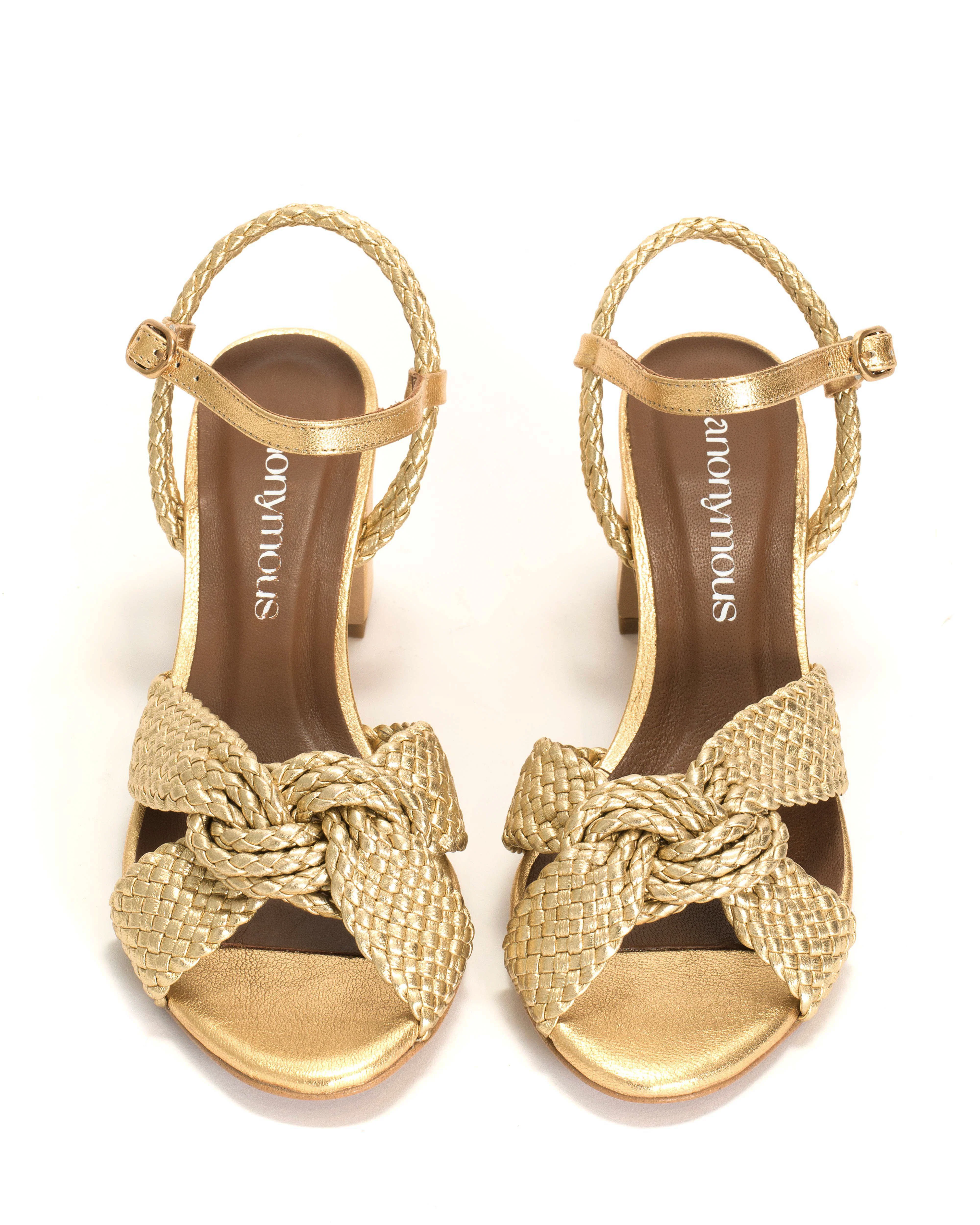 Dilaya 55 hand-braided Hand-braided leather Gold - Image 4