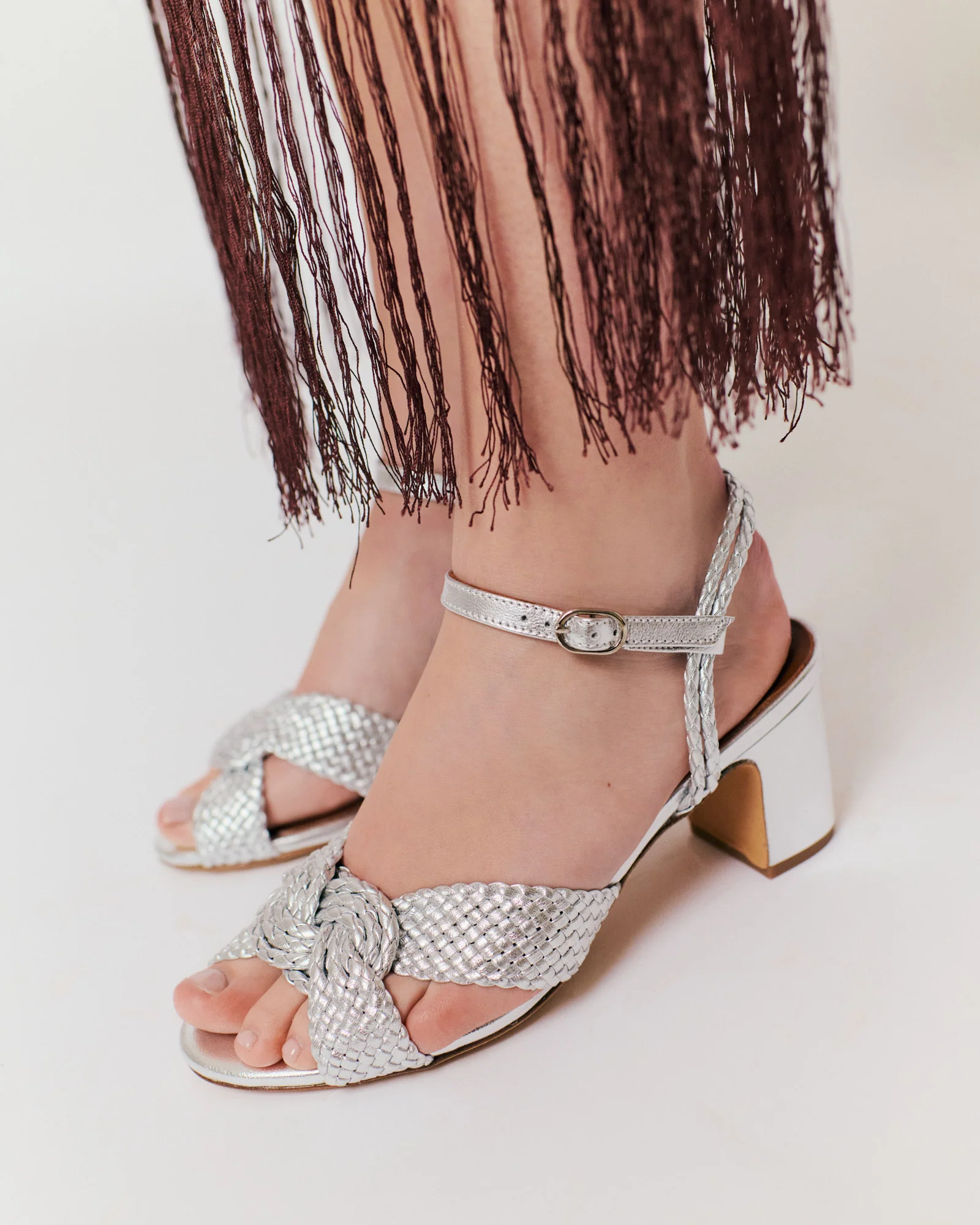 Dilaya 55 hand-braided Hand-braided leather Silver - Image 3