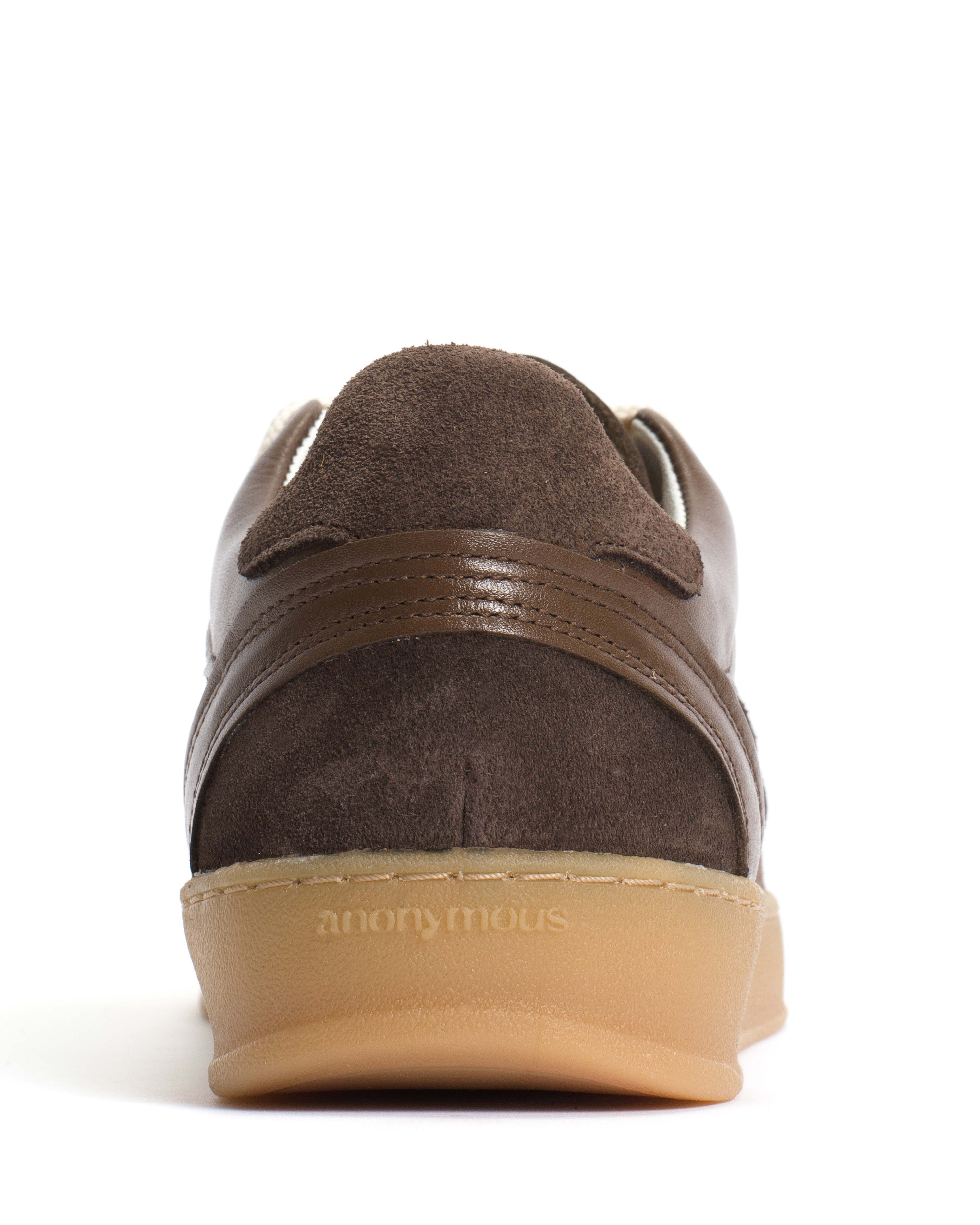 Elevate Calf suede & sleek leather Dark taupe & coffee brown - Image 8