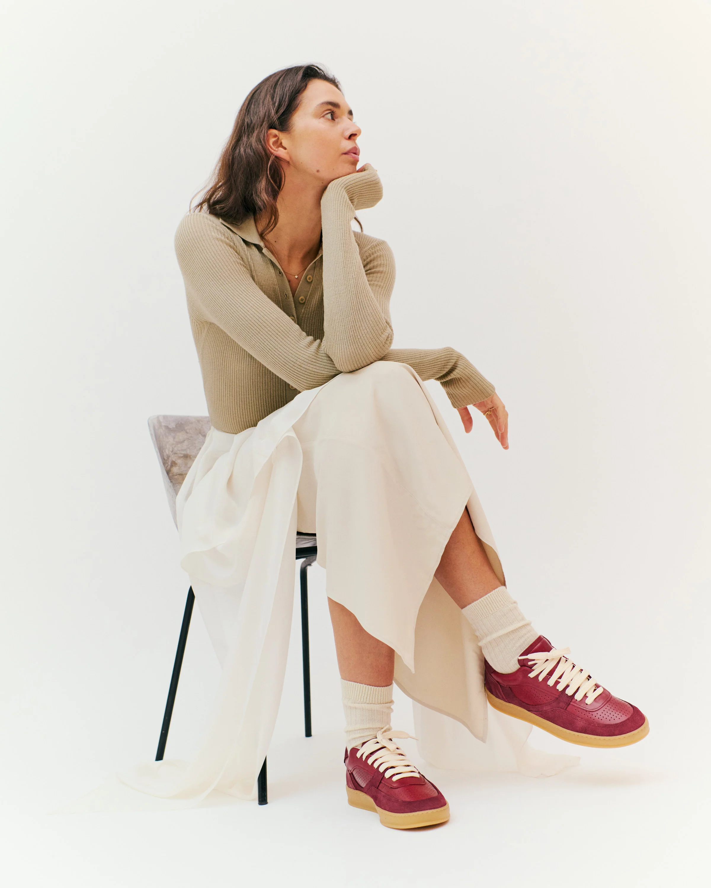 Elevate Calf suede & sleek leather Pomegranate - Image 3