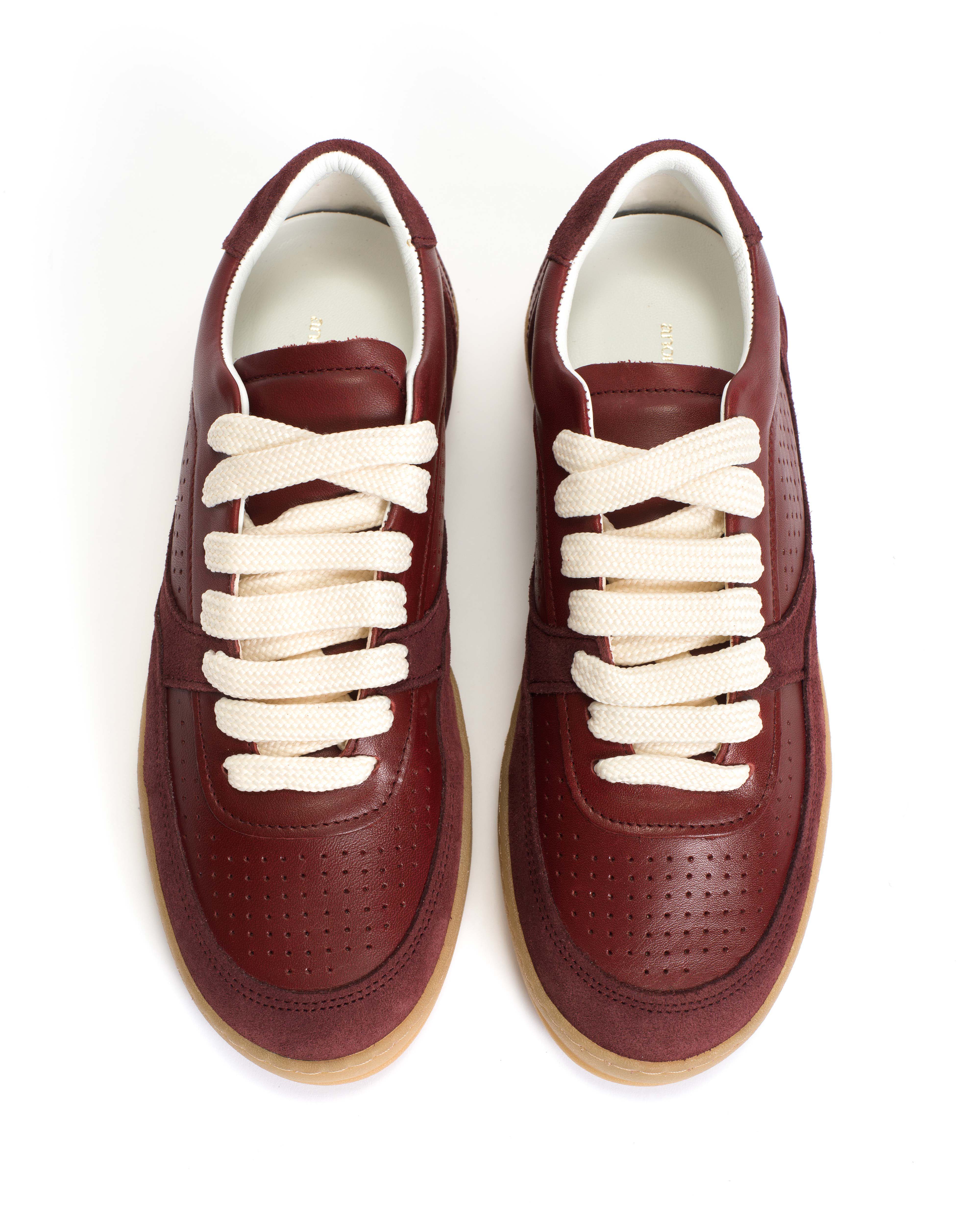 Elevate Calf suede & sleek leather Pomegranate - Image 4