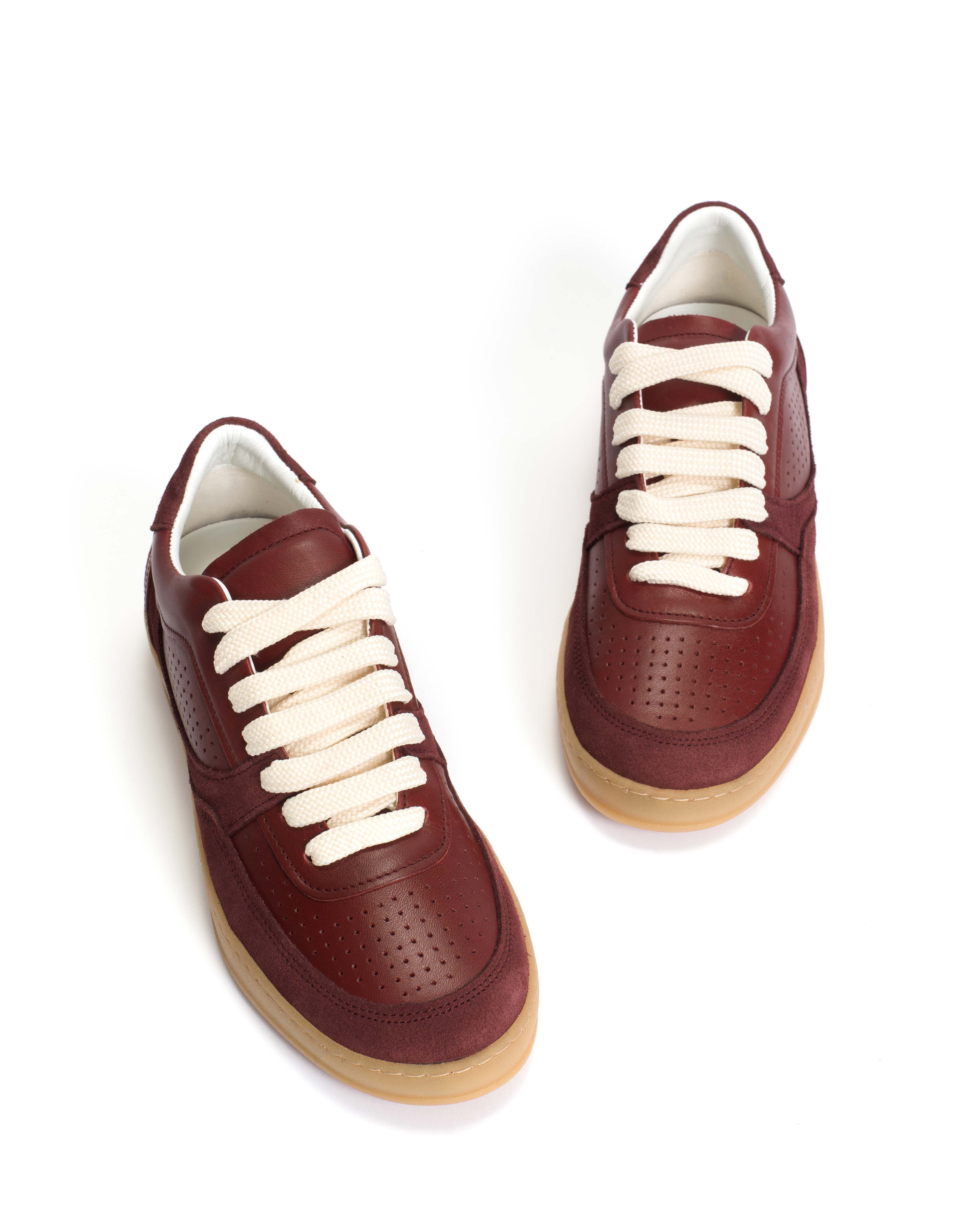 Elevate Calf suede & sleek leather Pomegranate - Image 6