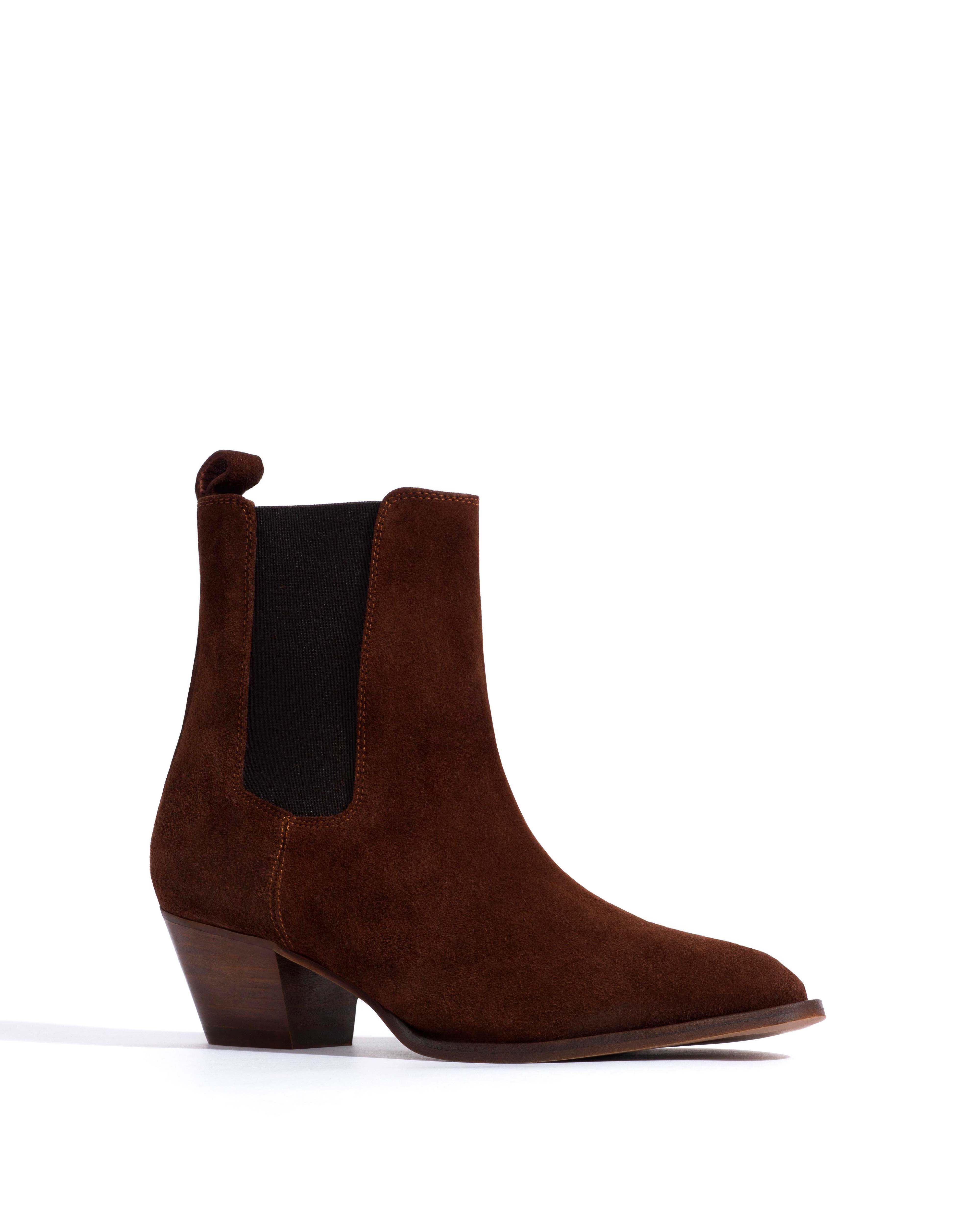 Faith Calf suede Chocolate - Image 2