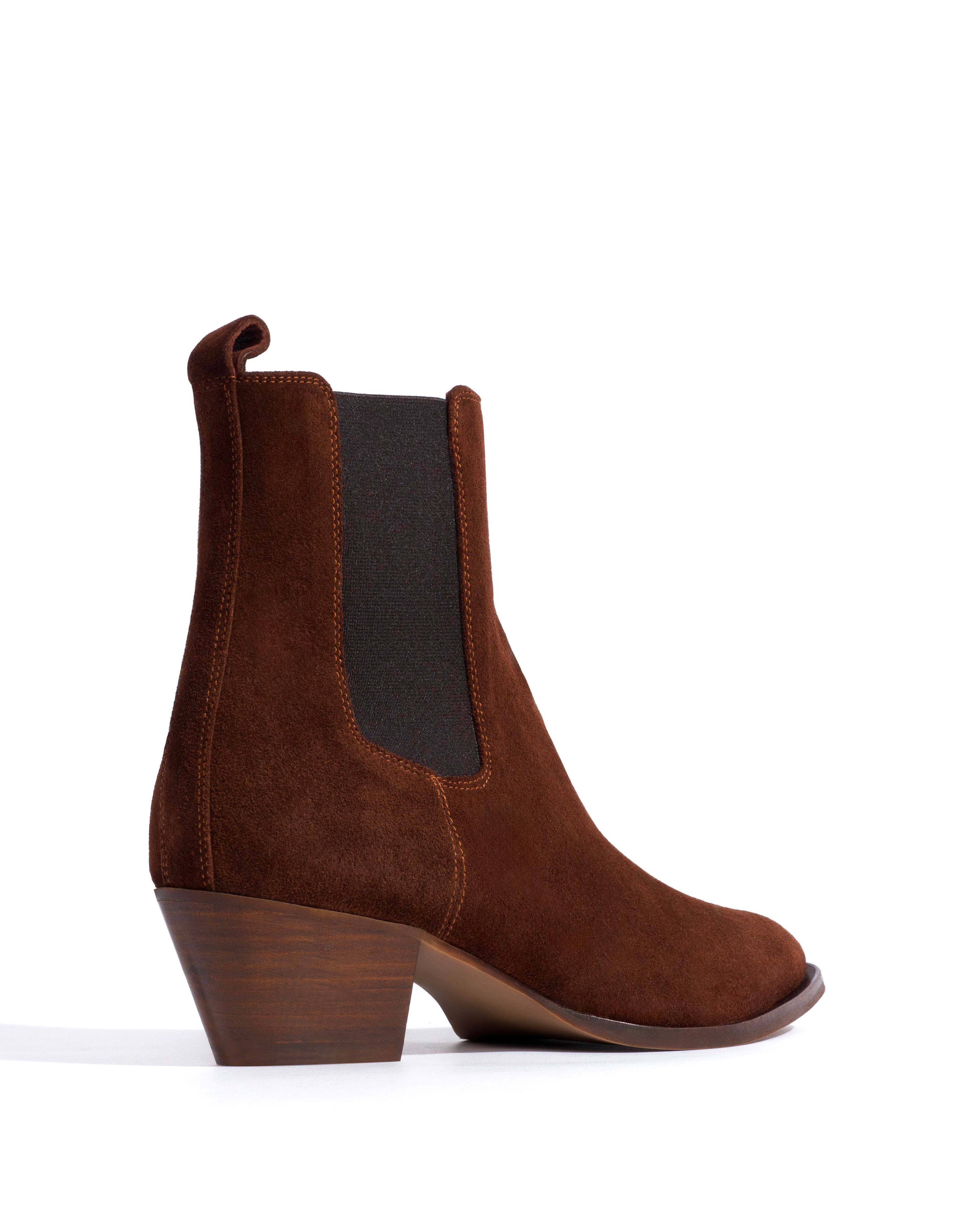 Faith Calf suede Chocolate - Image 3