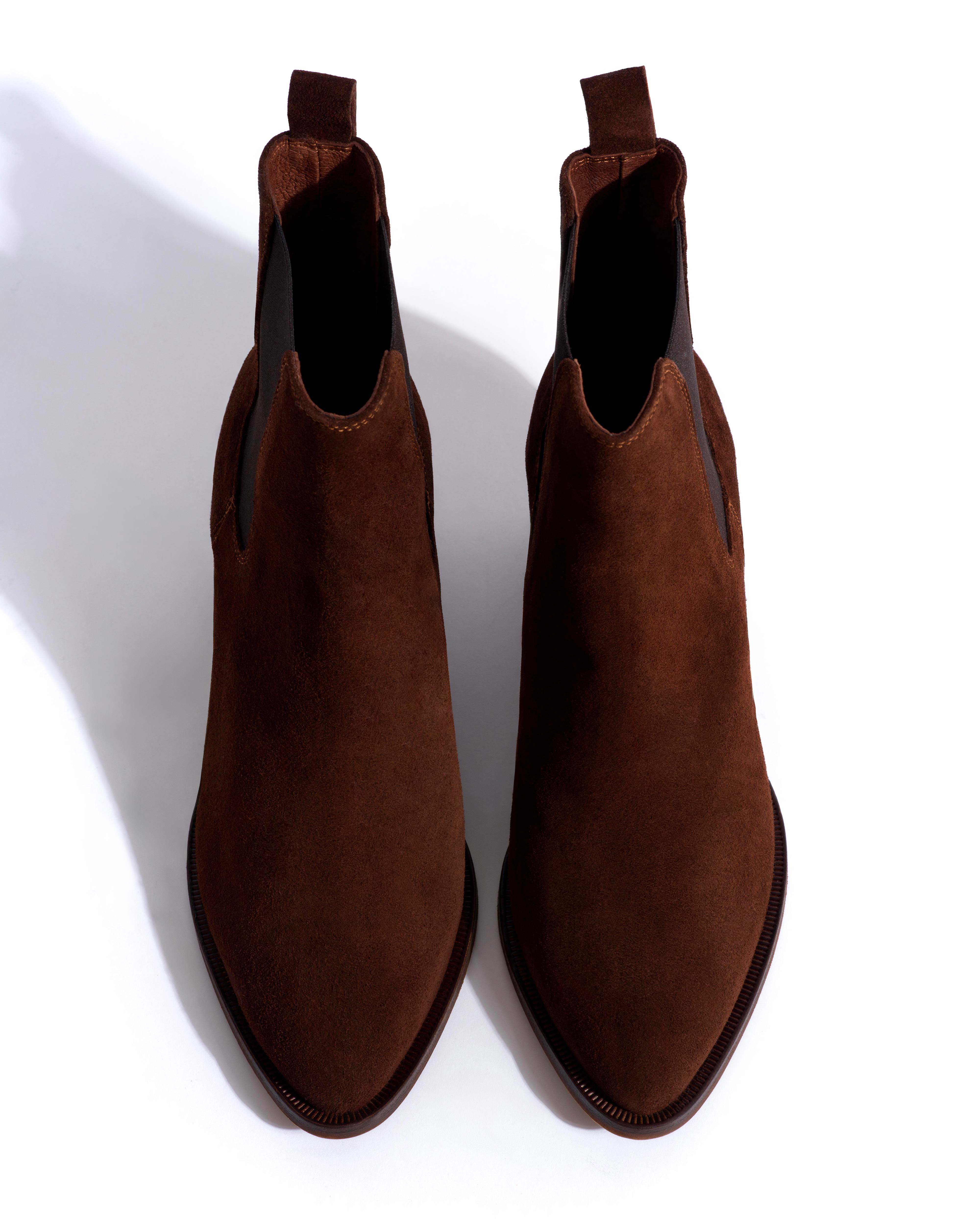 Faith Calf suede Chocolate - Image 4