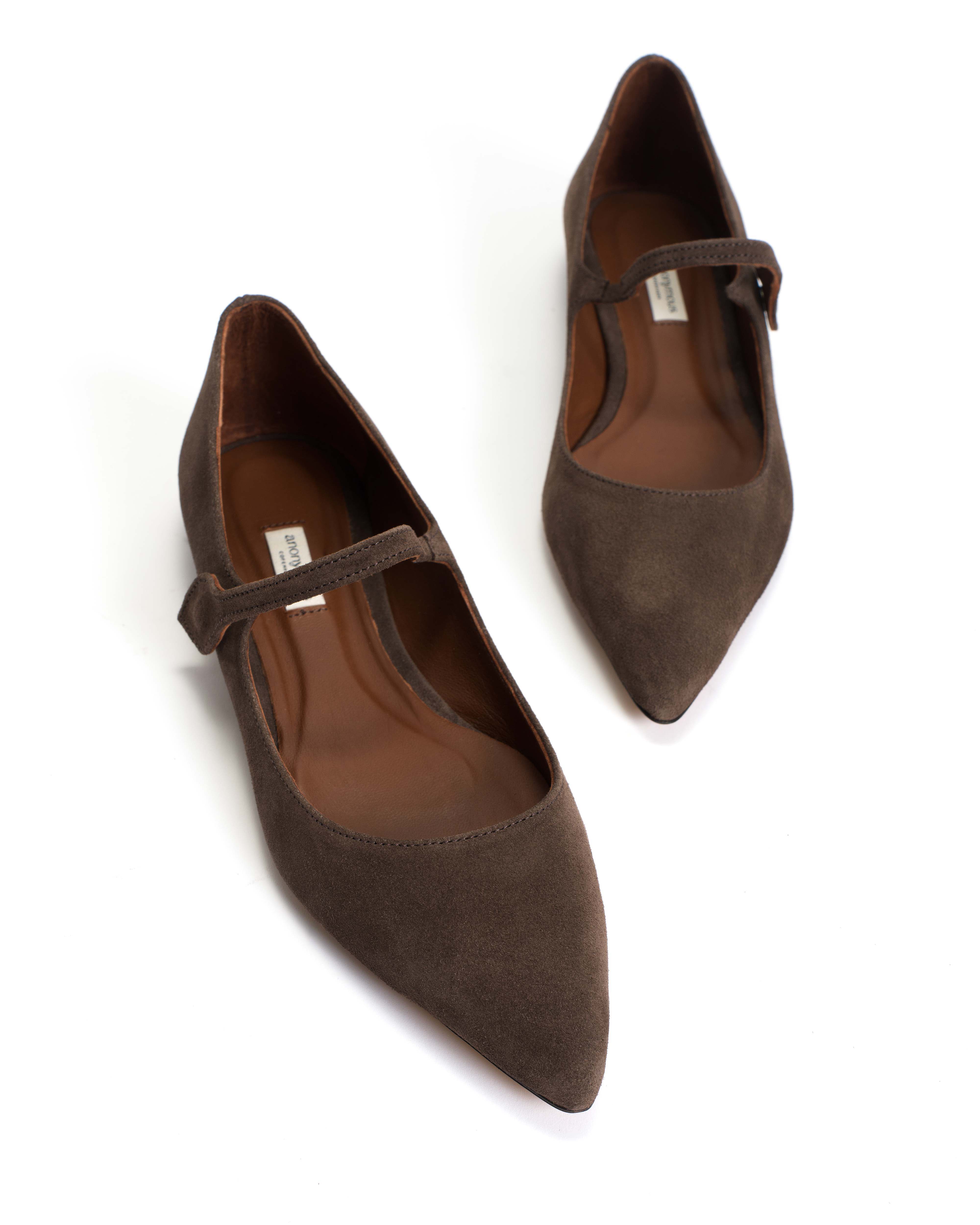 Fifi Calf suede Coffee brown - Image 5