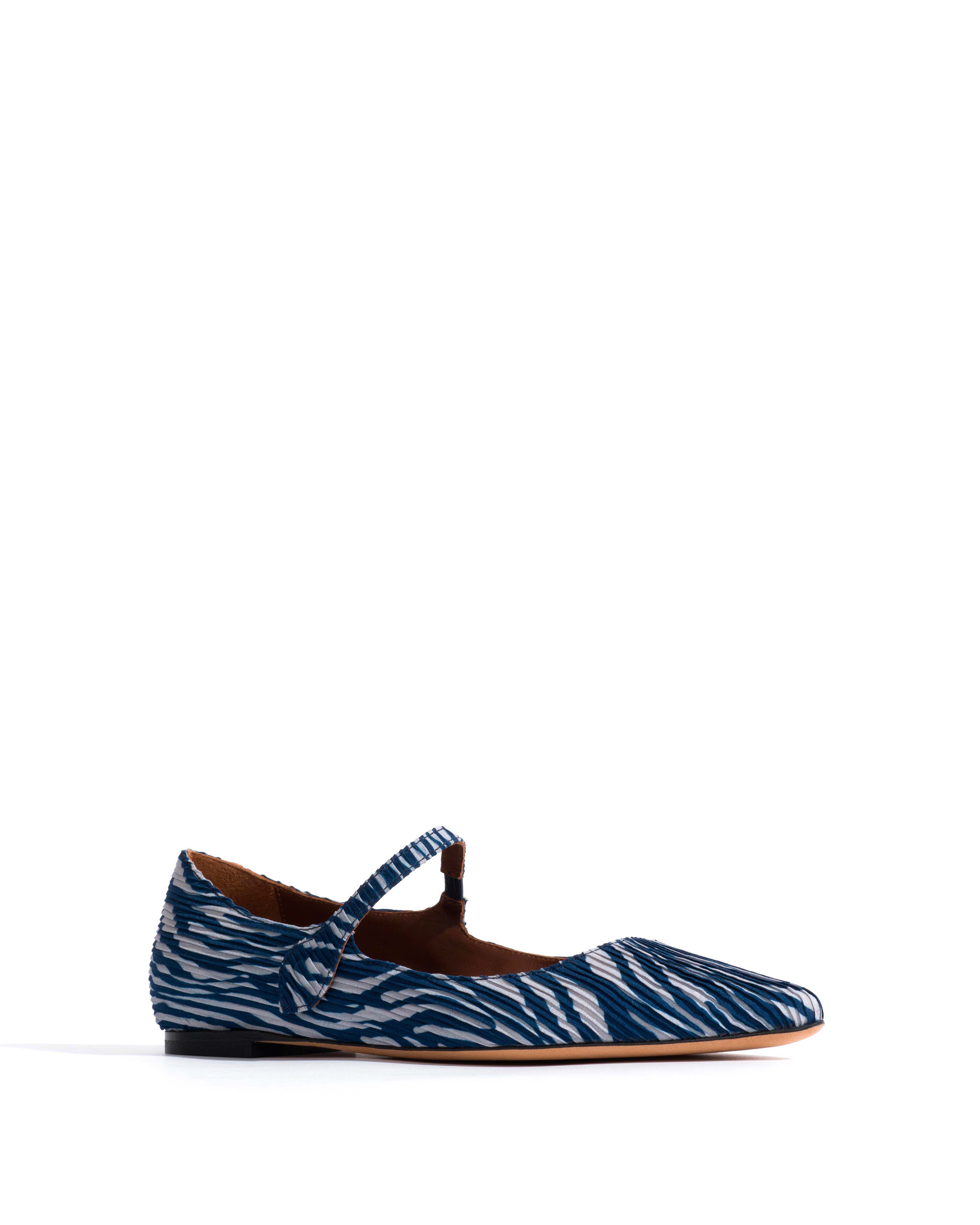 Fifi Pleated zebra Blue shades - Image 2